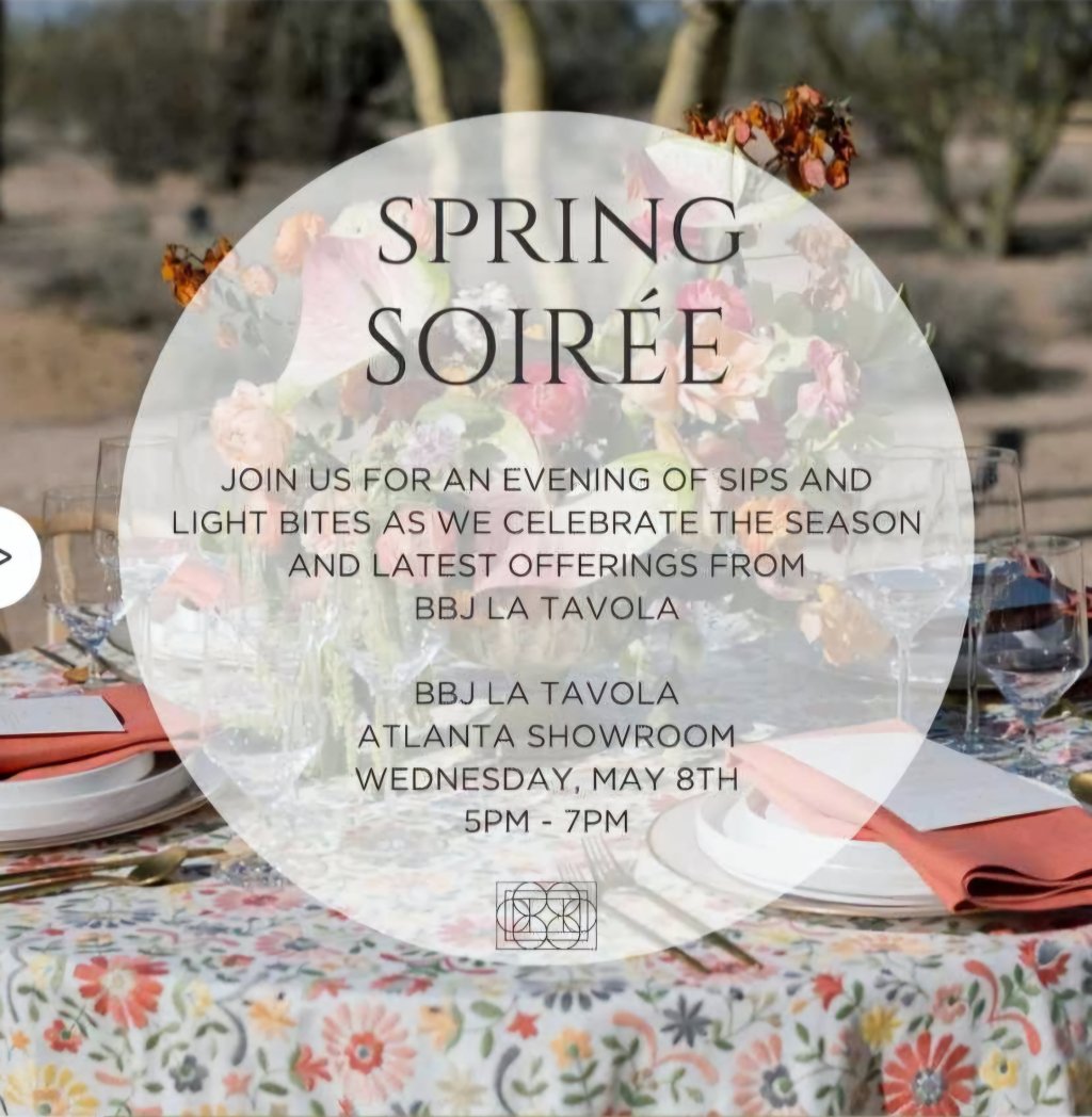 ABC GEORGIA MEMBERS &amp; NEARBY WEDDING PROFESSIONALS

Join us for an evening of sips and light bites as we celebrate the season and latest offerings from BBJ La Tavola ! 

Wednesday, May 8th, 2024
BBJ La Tavola Atlanta Showroom
700 Miami Cir NE #3 