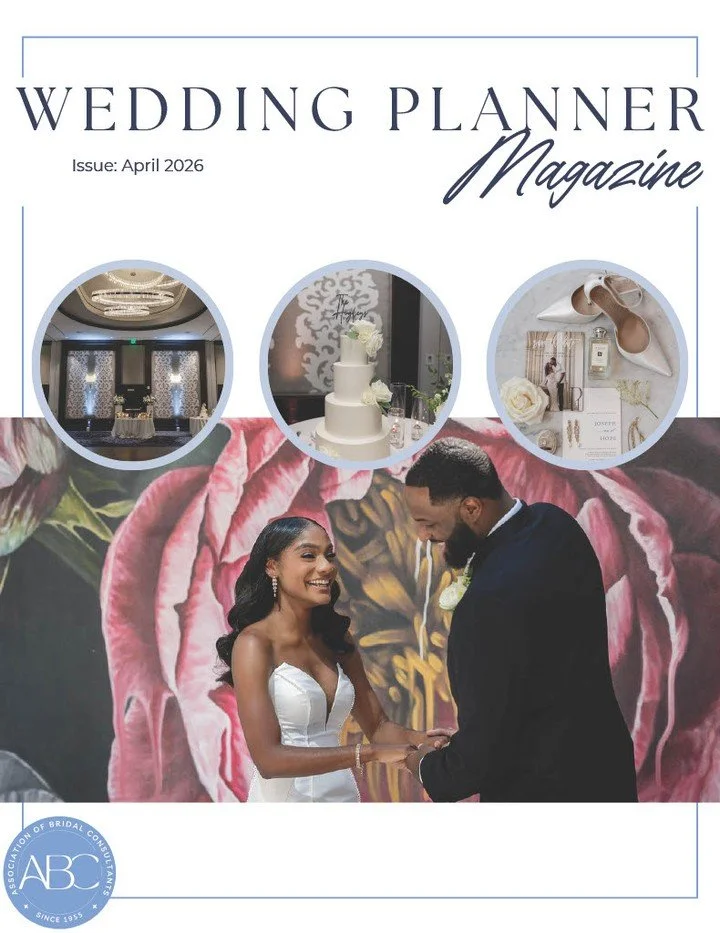 IYCMI: April 2026 Wedding Planner Magazine is released! 

Head here to read the latest! https://www.abcweddingplanners.com/aboutwpmag

Featuring real wedding inspiration from our very own members to travel benefits and elevating the client experience