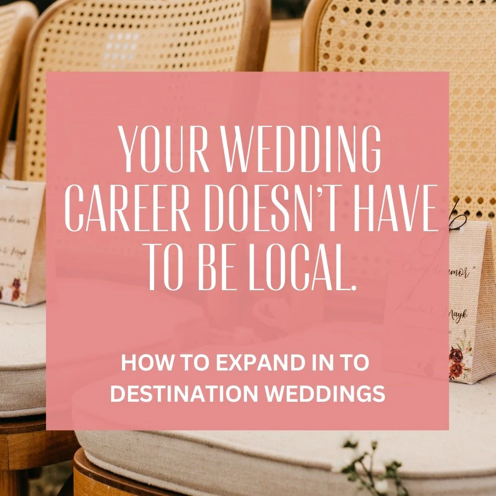 Destination weddings are no longer a niche trend - they are a thriving and growing segment of the wedding industry.

For planners who are educated and prepared, destination weddings offer creative fulfillment, professional differentiation, and expand