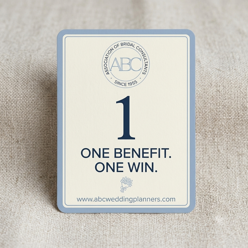 BENEFIT #1: Your Master Wedding Planner Designation