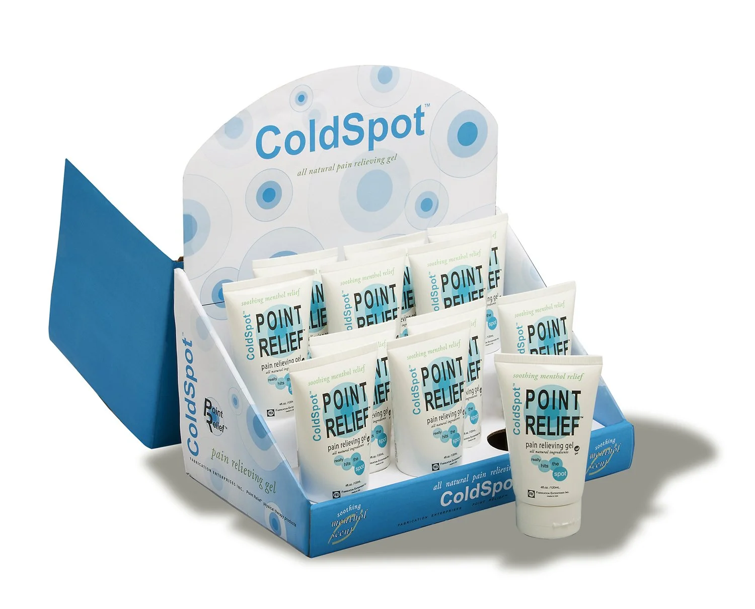 Counter display mock-up of box using vendor provided die line