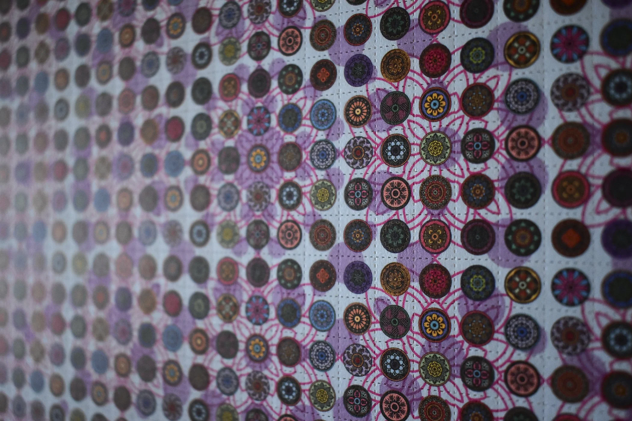 "Far Beyond the Walls" Exhibition. Detail of Blotter art by Kevin Barron. Photograph by Kelly Heapy.
