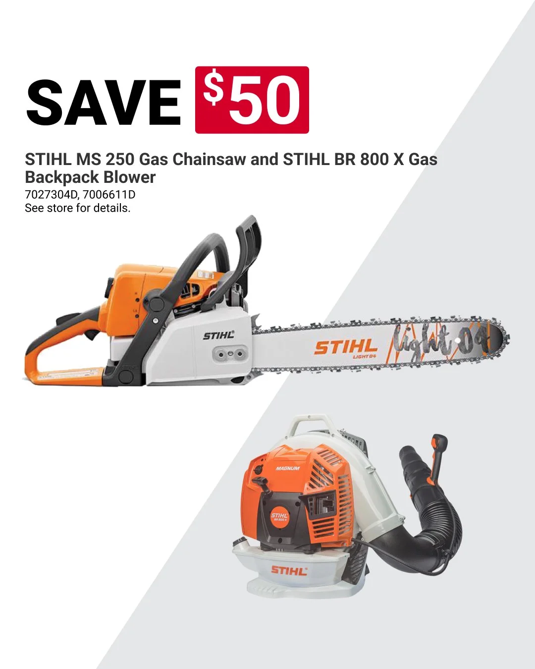 You can make light work of storm cleanup with STIHL gas equipment, like this backpack blower or chainsaw. Save $50 at our store! Offer valid through 10/31. Learn more at https://www.acehardware.com/local-ad?store=10684 #MyLocalAce #MaineHardware #Ace