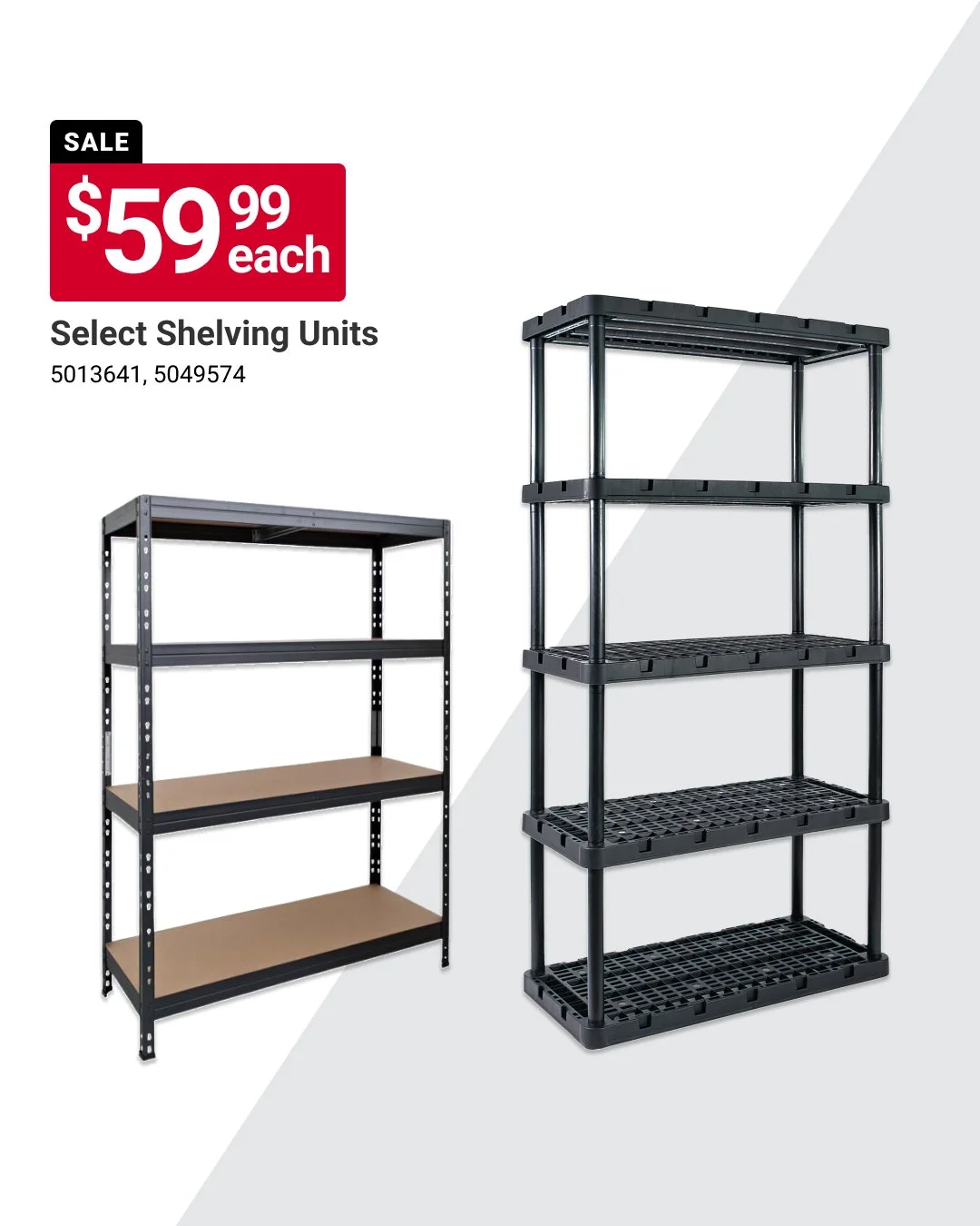 Getting things in order in your home takes more than just the right mindset. You need somewhere to put everything, too! At our store, you can get select shelving units on sale for only $59.99. Offer valid through 10/31. Learn more at https://www.aceh