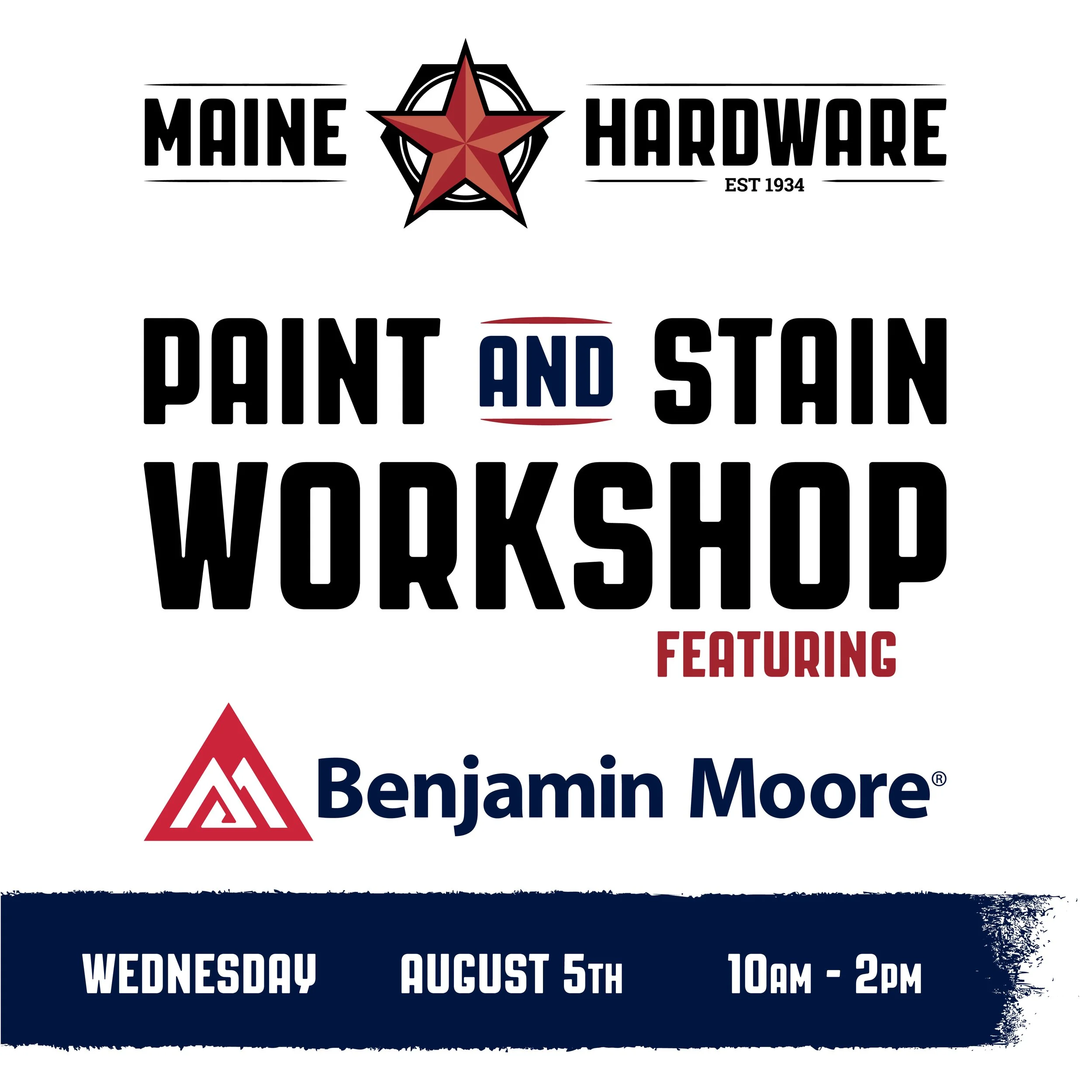 Upcoming Event: Paint &amp; Stain Workshop featuring Benjamin Moore