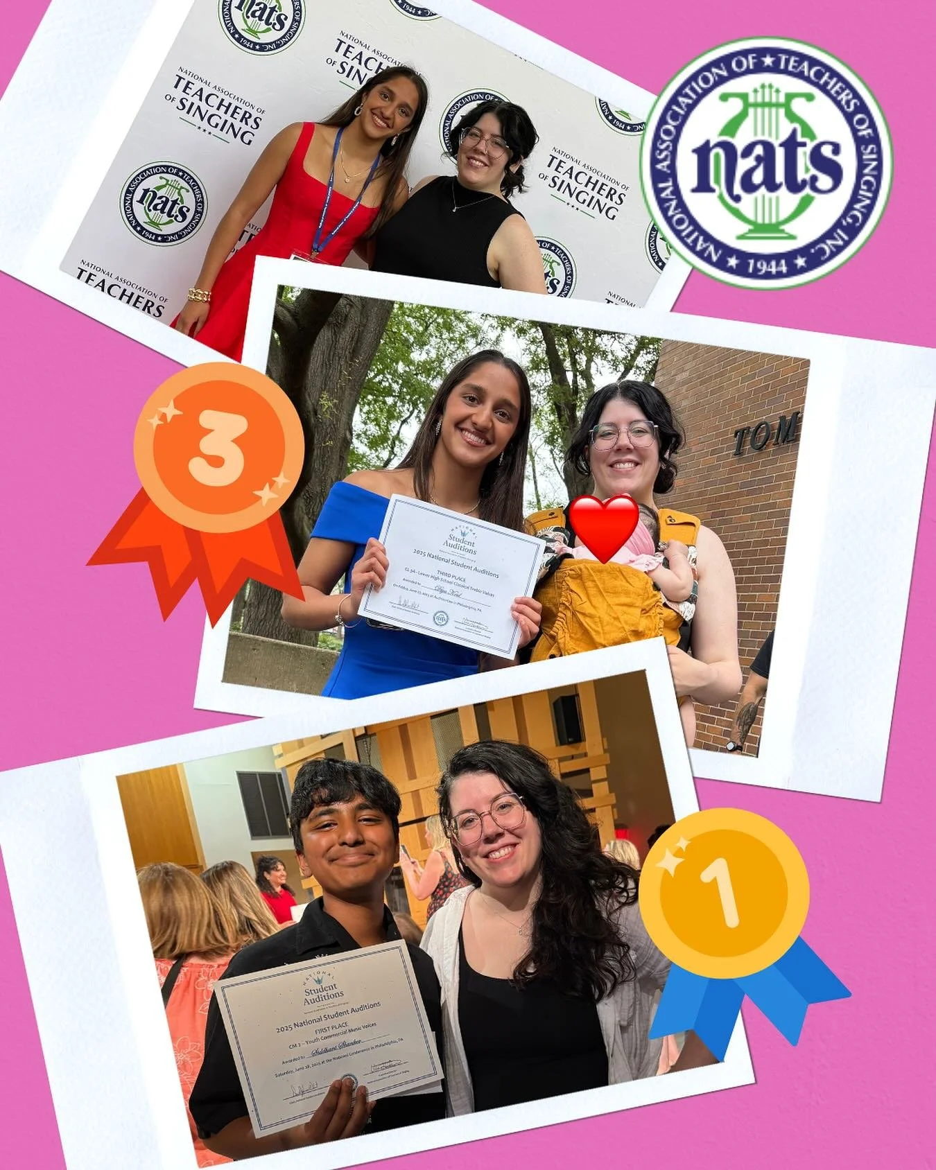 What a busy, fun, and successful few days at @officialnats National Student Auditions! Two students travelled to Philadelphia for the National semifinals, and both placed!! Diya (@diyakoul1 ) placed 3rd in Lower High School Classical, and made the se