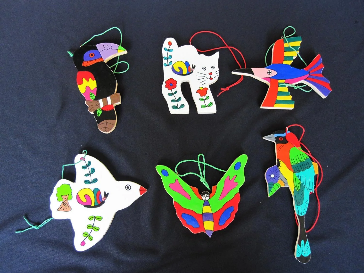 Hanging Wooden ornaments