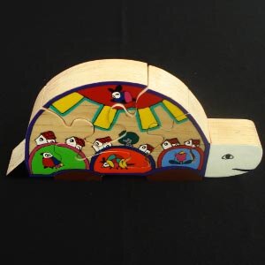 Turtle-shaped puzzle