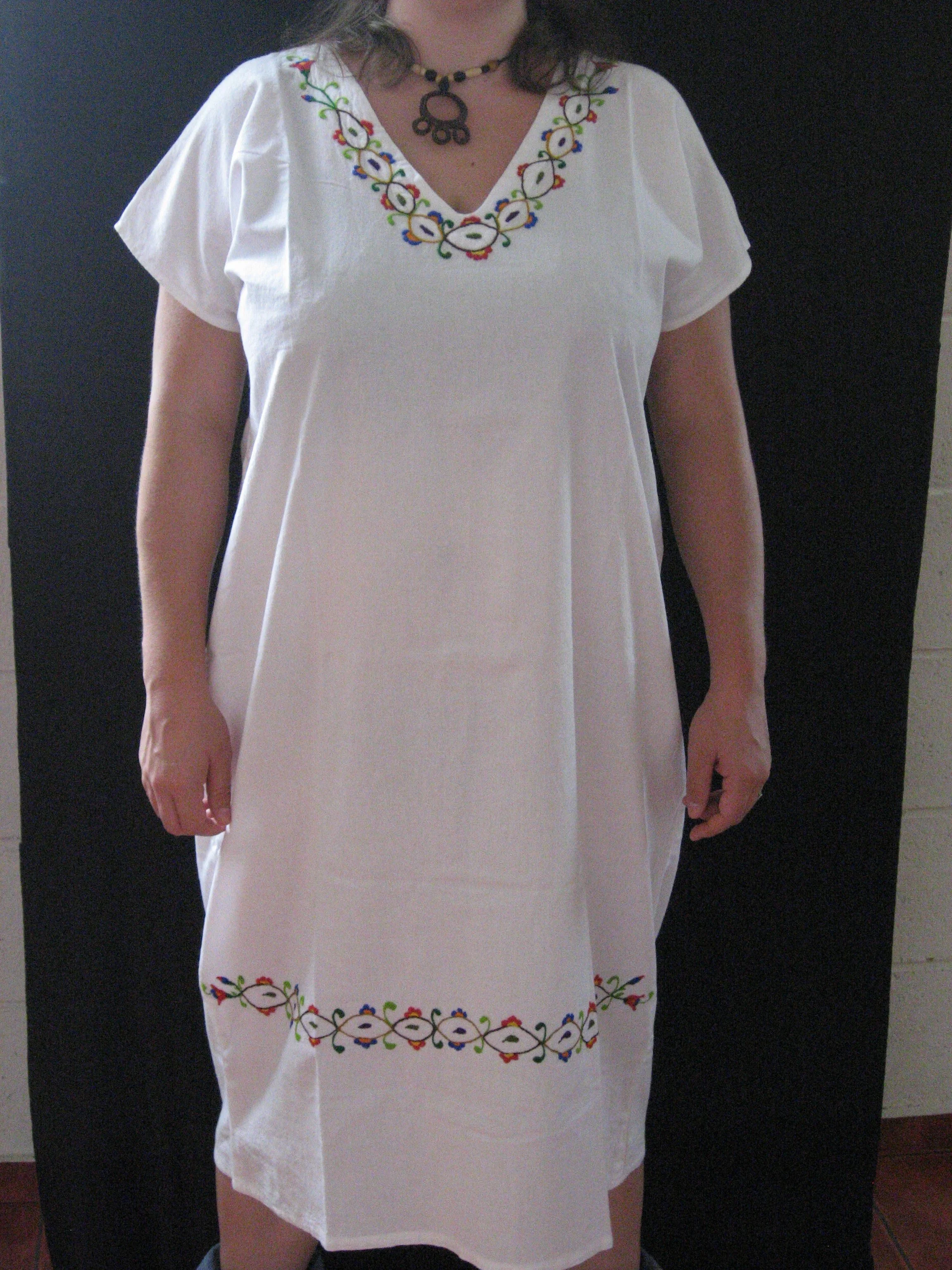 Flower Embroidery Dress