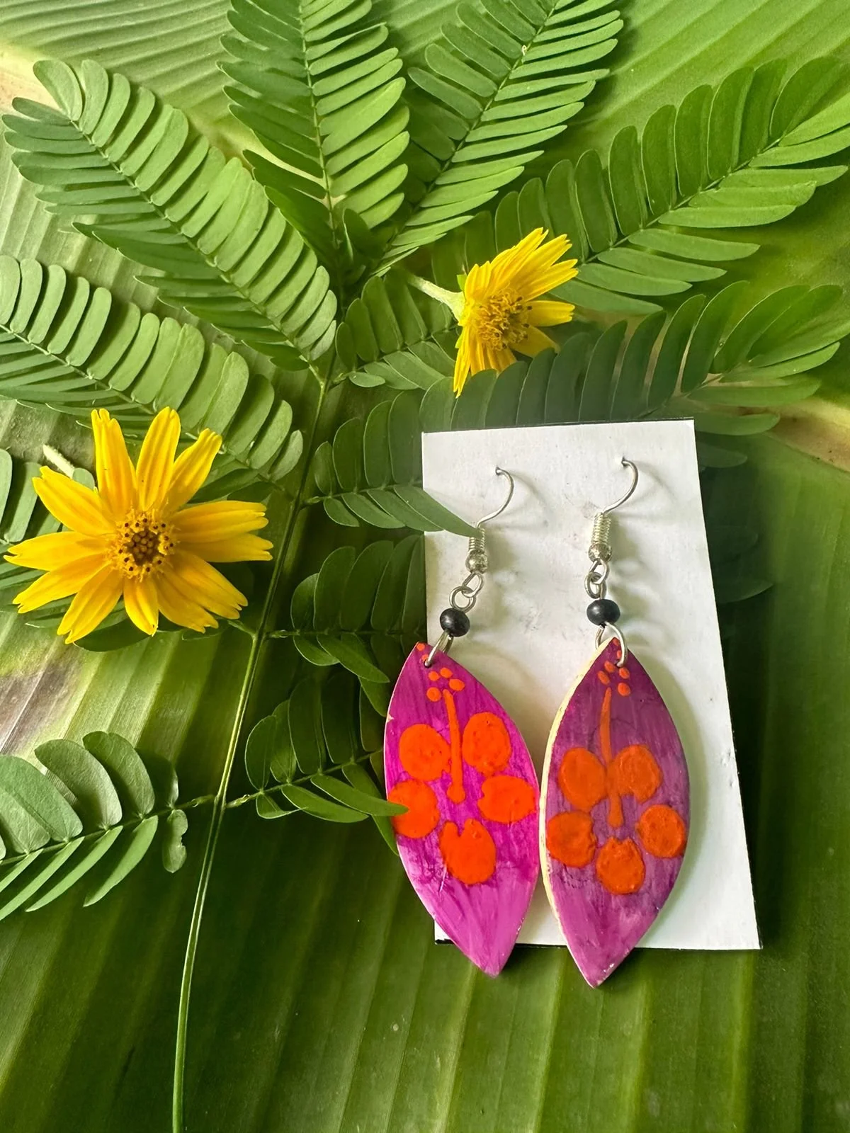 Summer flower earrings