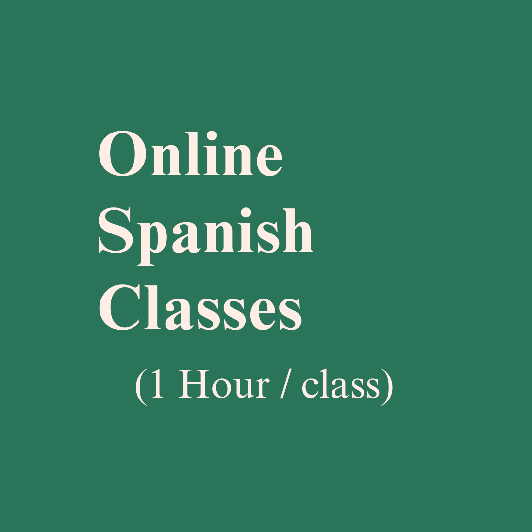 Online Spanish Classes (1 Hour/class)
