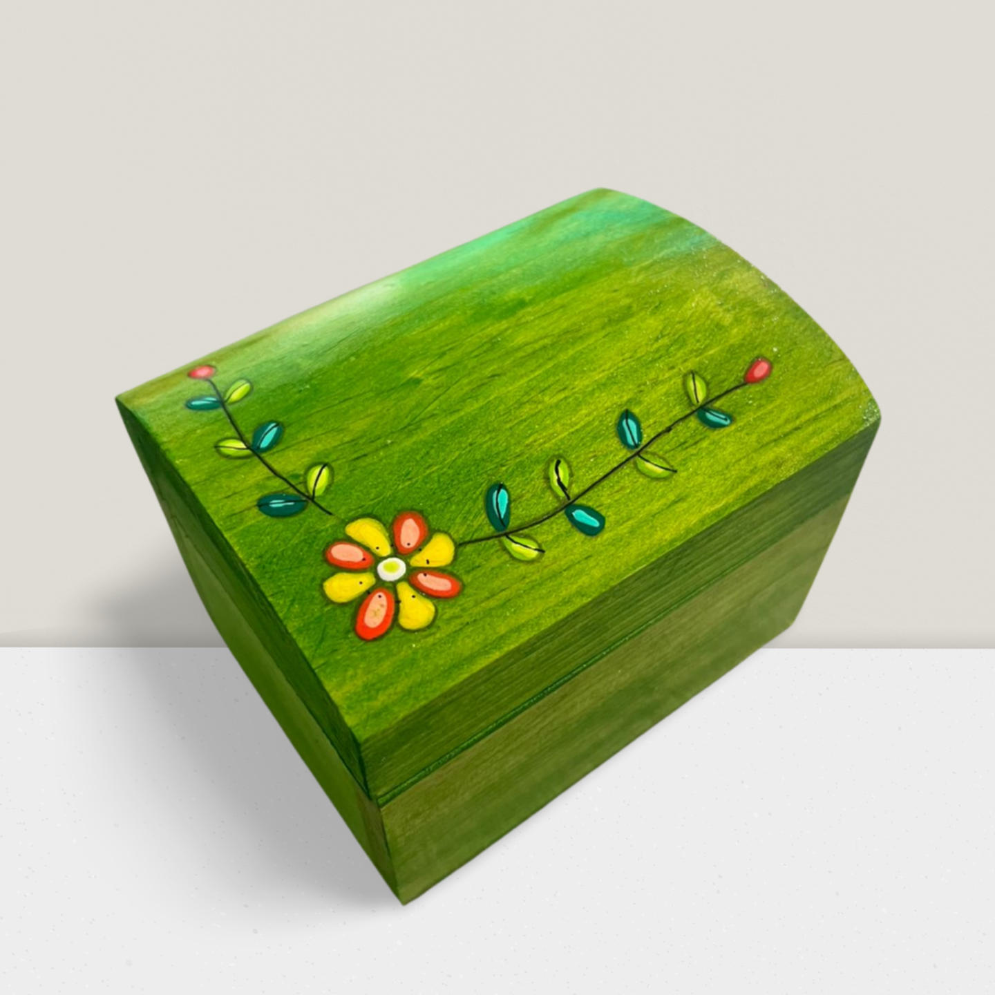 Painted Boxes with Rounded Top