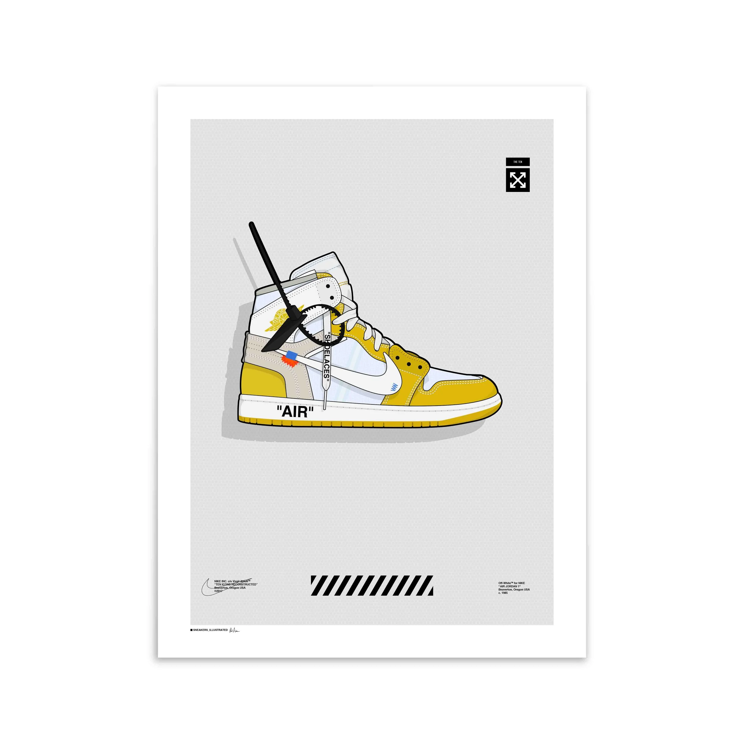 air jordan 1 off white canary