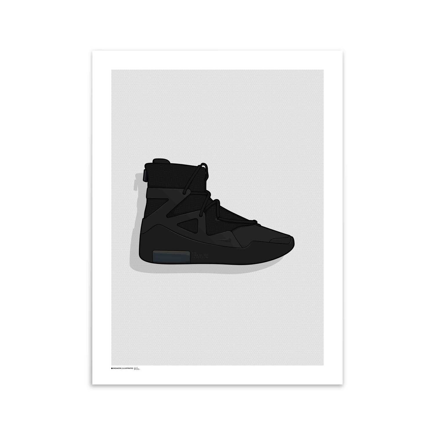 lexicon Vernederen Knorrig Nike Air Fear of God 1 'Triple Black' Poster — Sneakers Illustrated
