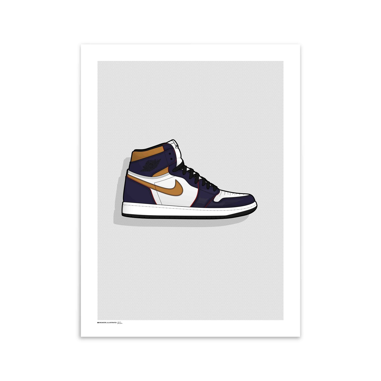 Ongeschikt scherp deeltje Air Jordan 1 'LA to Chicago' Poster — Sneakers Illustrated