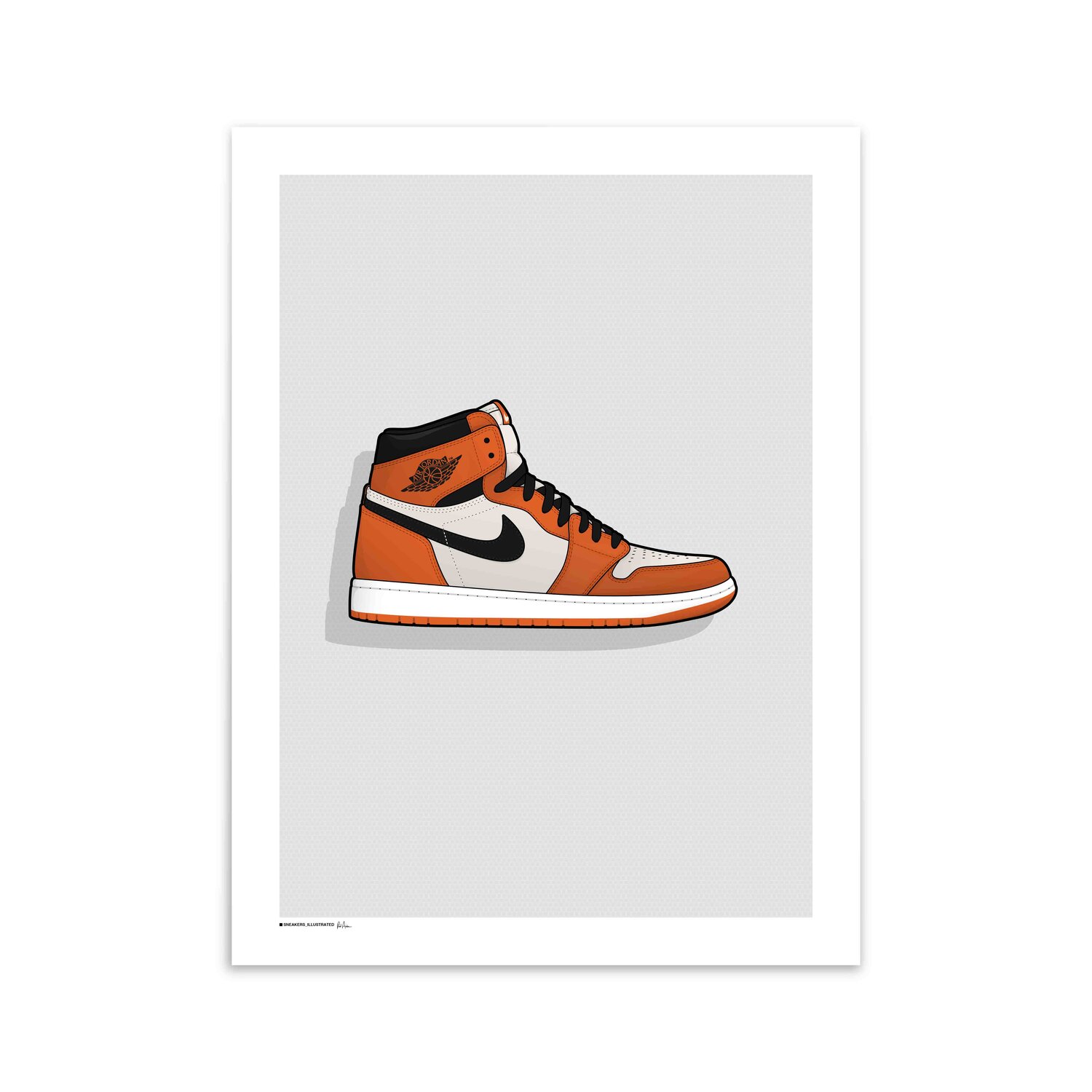 Air Jordan 1 'Reverse Shattered Backboard' Poster — Sneakers Illustrated