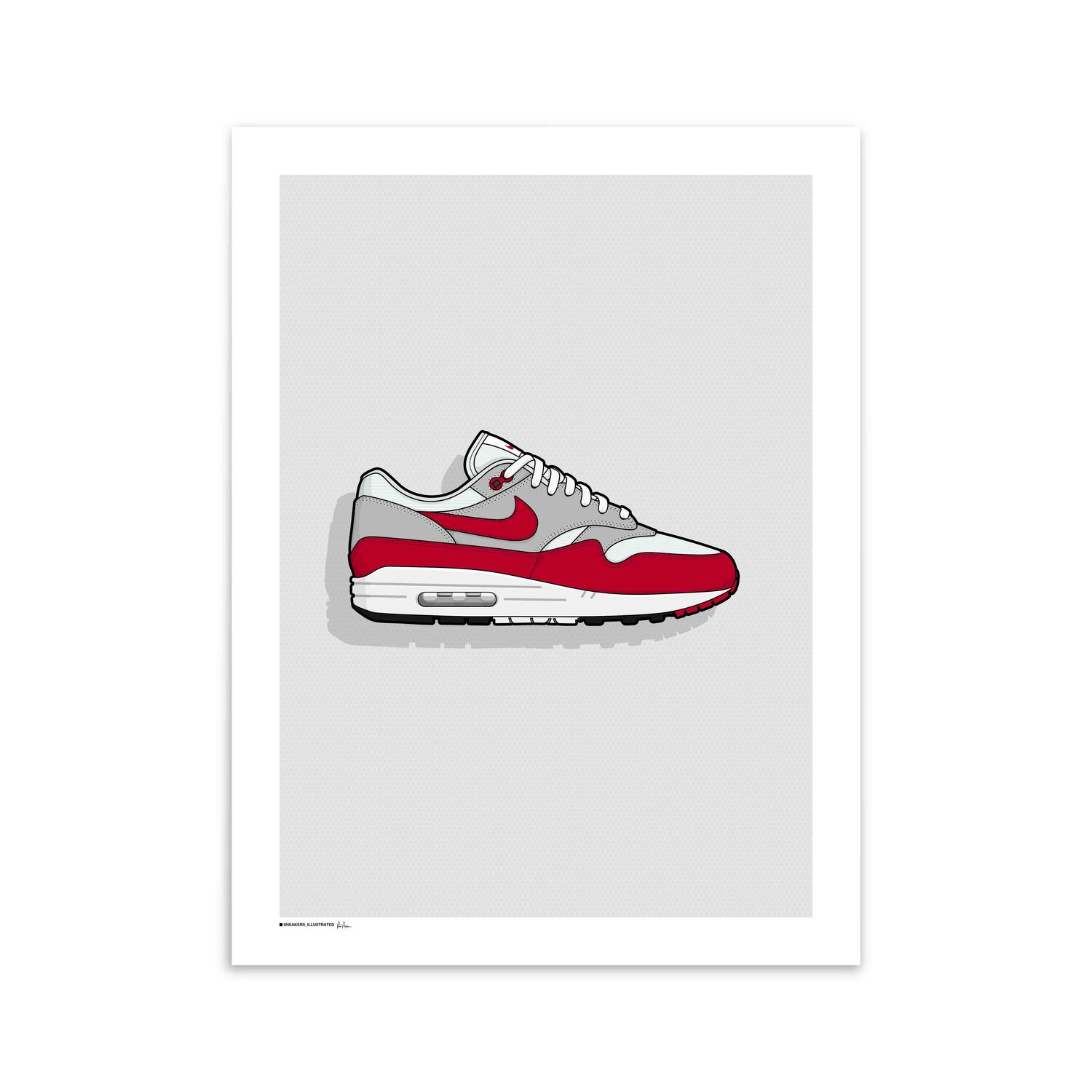Nike Air Max 1 'Anniversary Red' Poster — Sneakers Illustrated