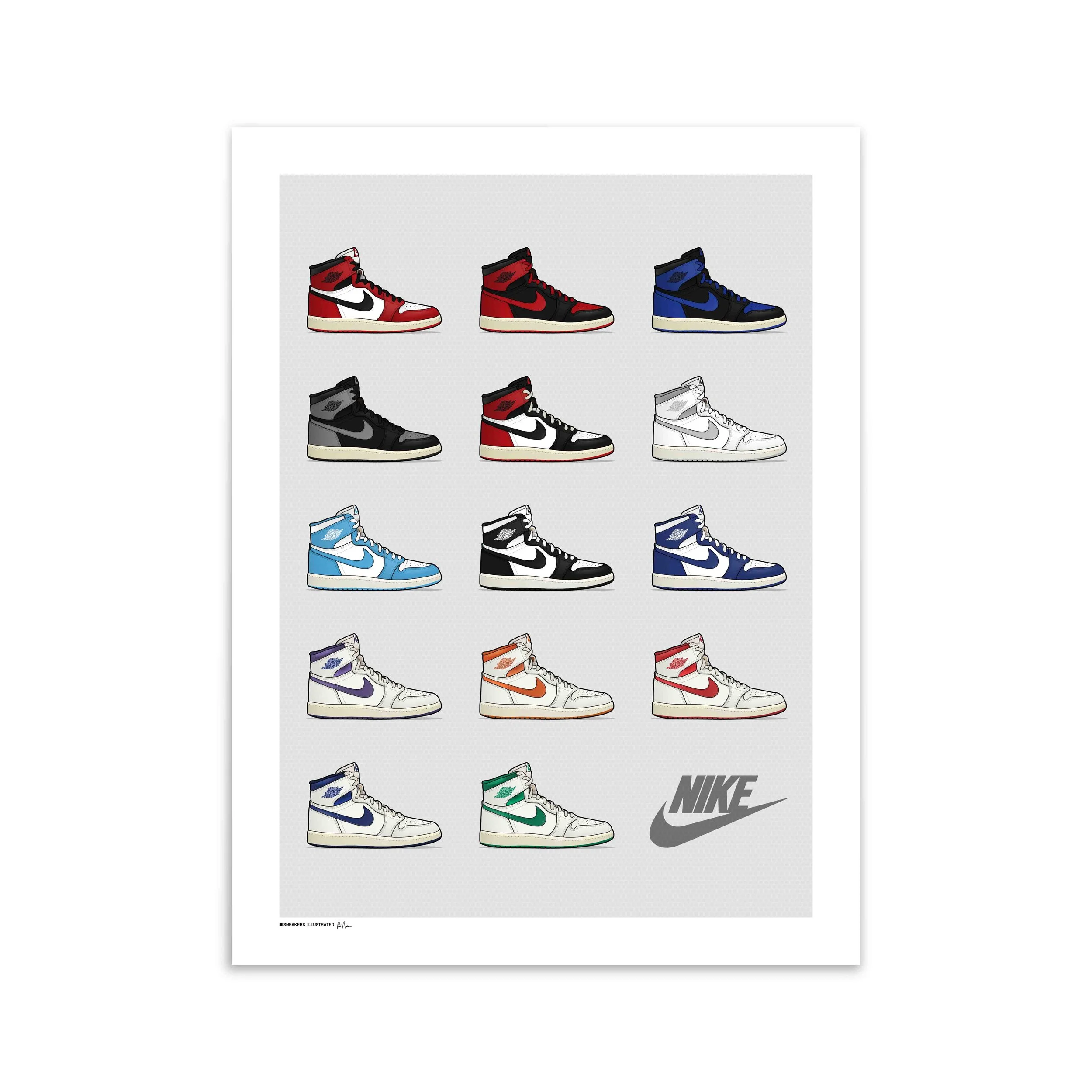 OG Air Jordan 1 Collection Poster — Sneakers Illustrated