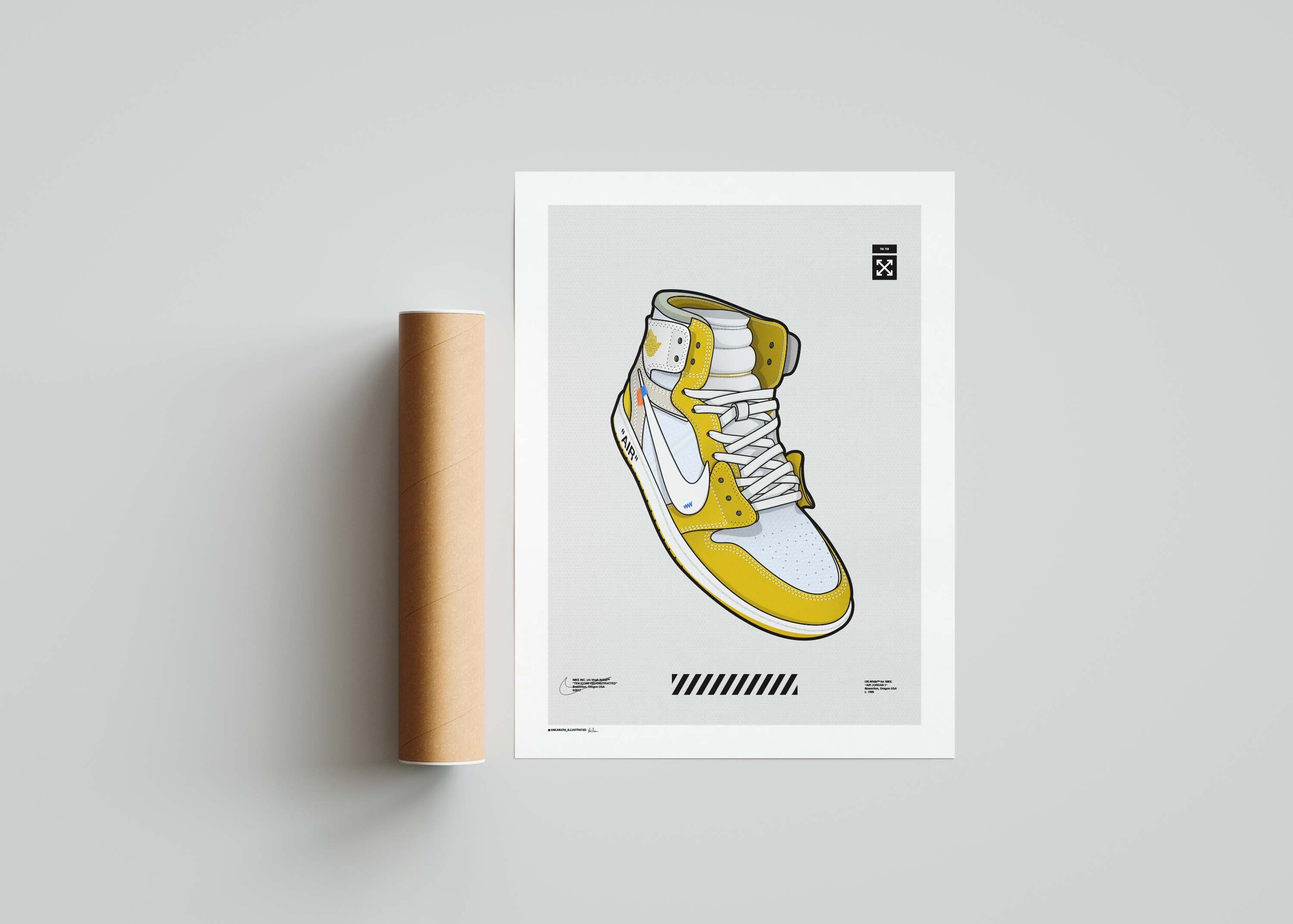 Off-White X Nike Air Jordan 1 'Canary 