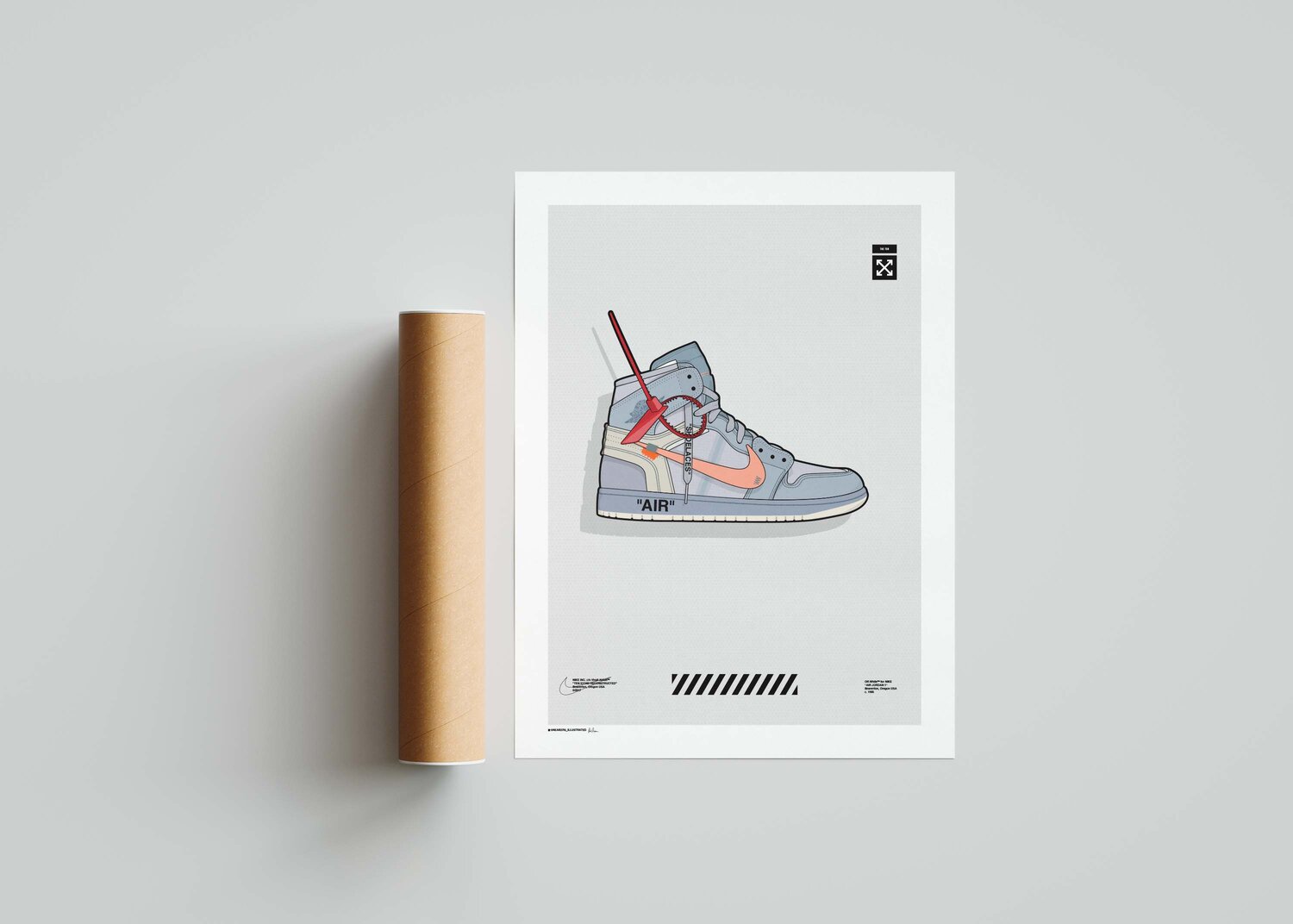 Off-White X Nike Air Jordan 'Inertia [Concept]' Poster — Sneakers Illustrated