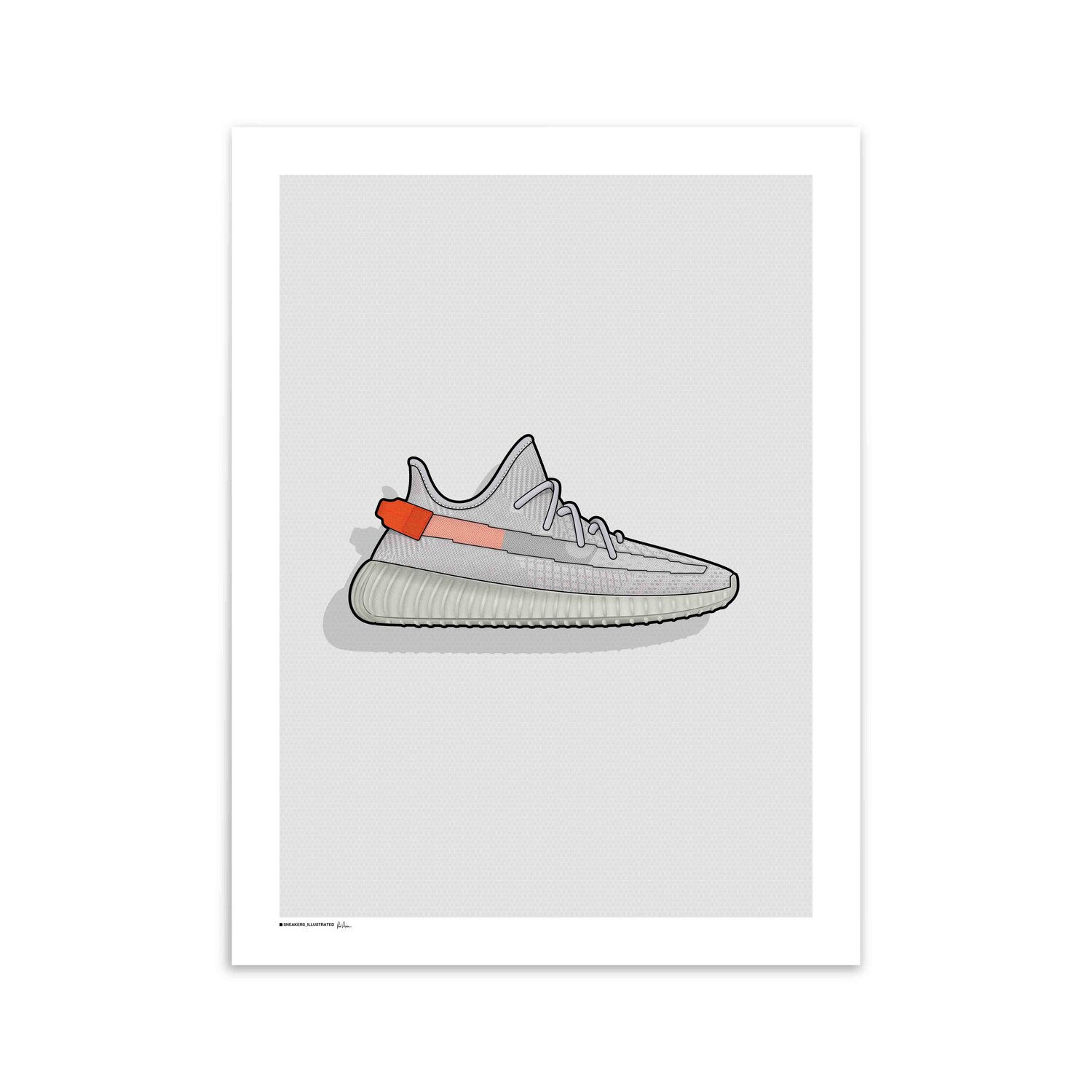Yeezy Boost 350 'Tail Light' Poster — Sneakers