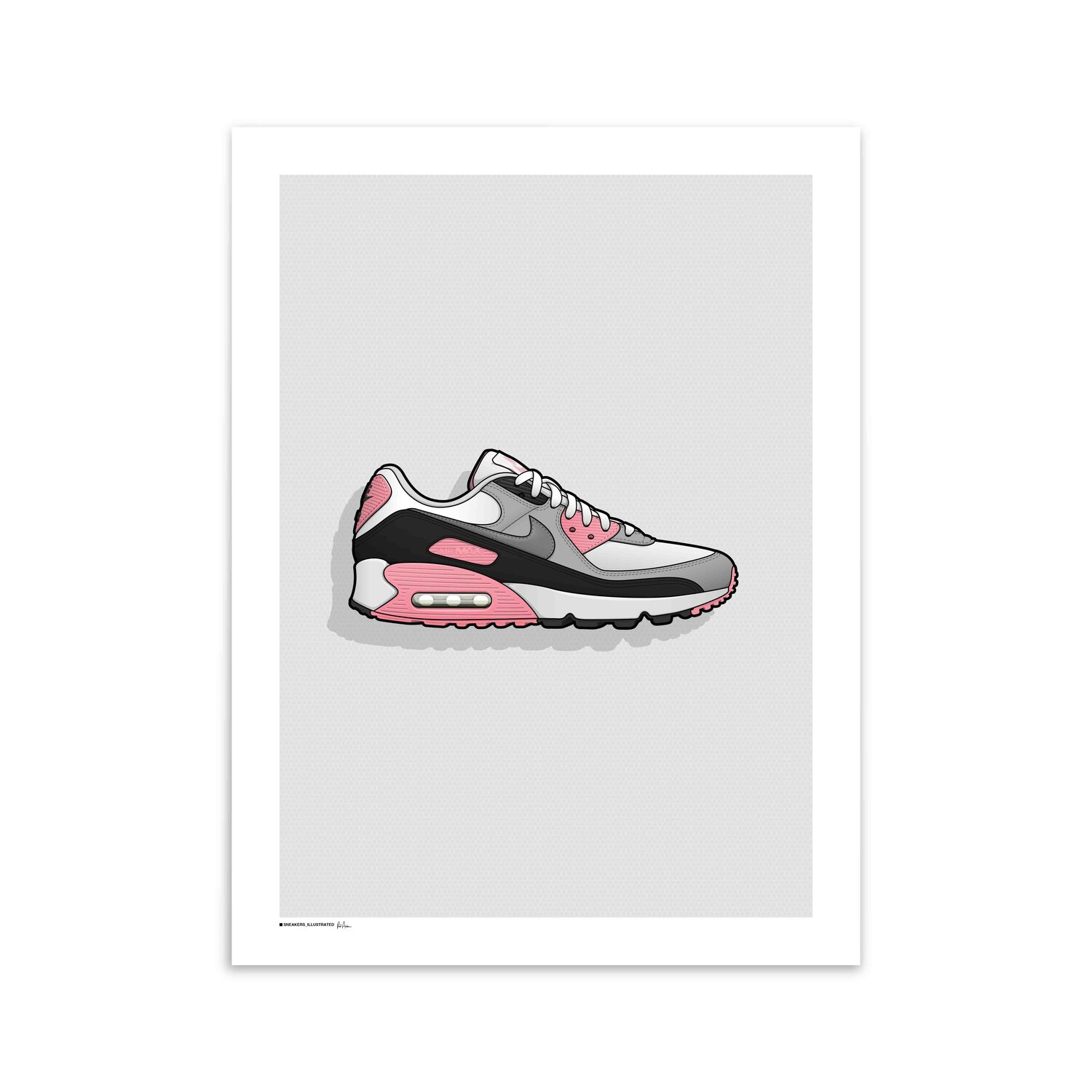 Nike Air Max 90 'Rose' Poster — Sneakers Illustrated