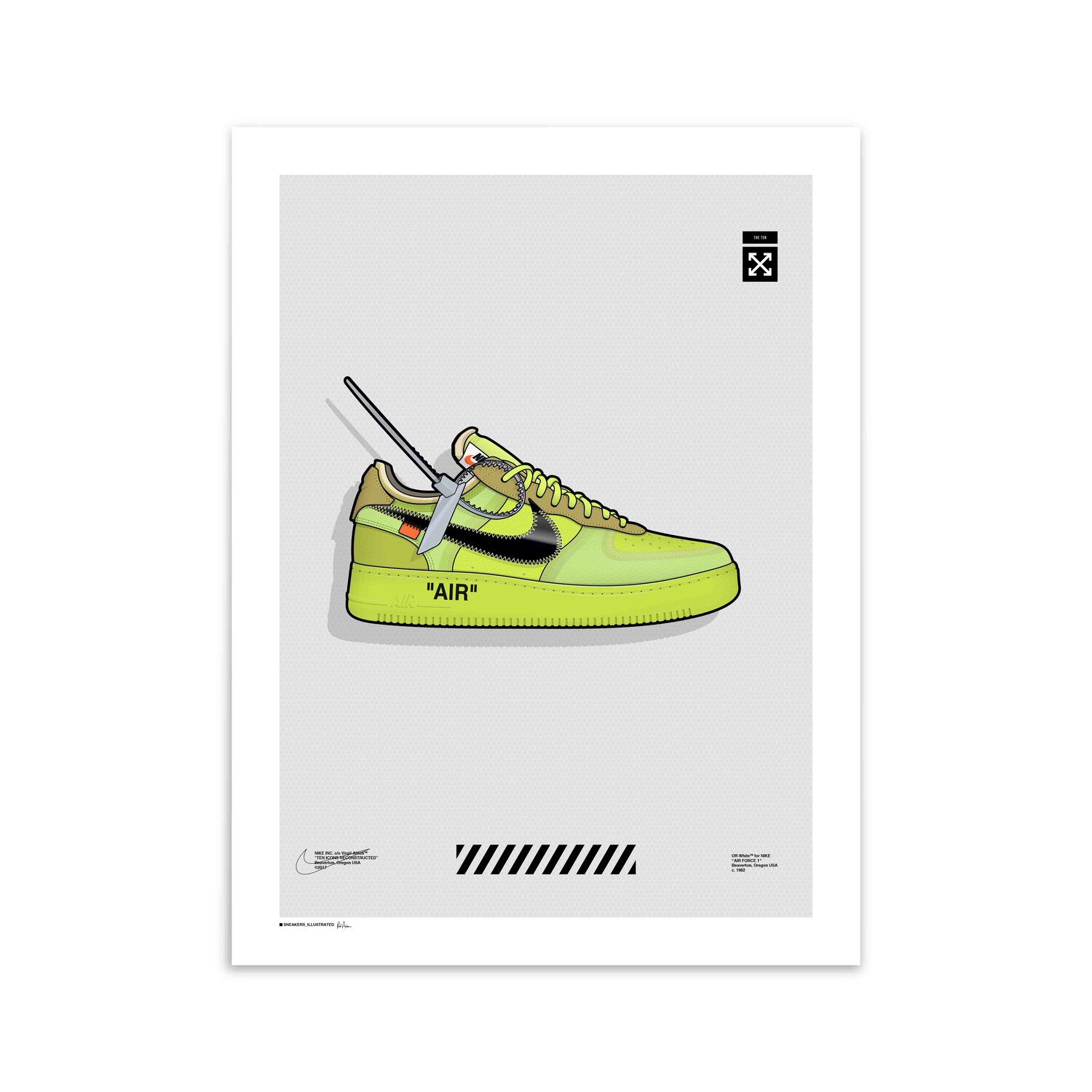 Off-White Nike Air Force 1 Poster — Sneakers