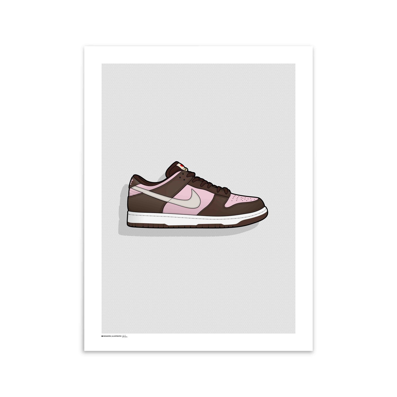 Nike Dunk Low SB 'Stussy Cherry' Poster — Sneakers Illustrated