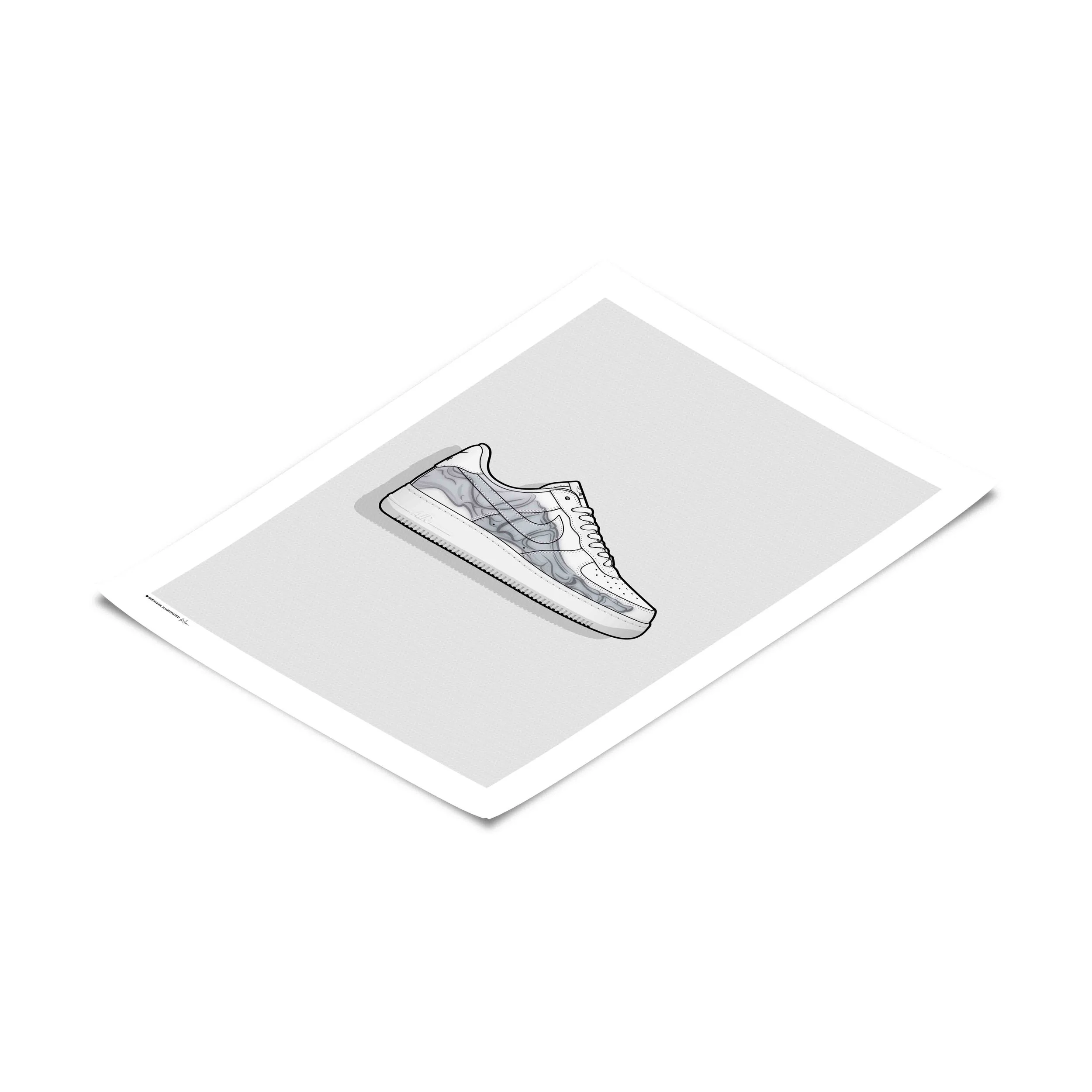 Nike Air Force 1 'Skeleton Halloween / White' Poster — Sneakers Illustrated