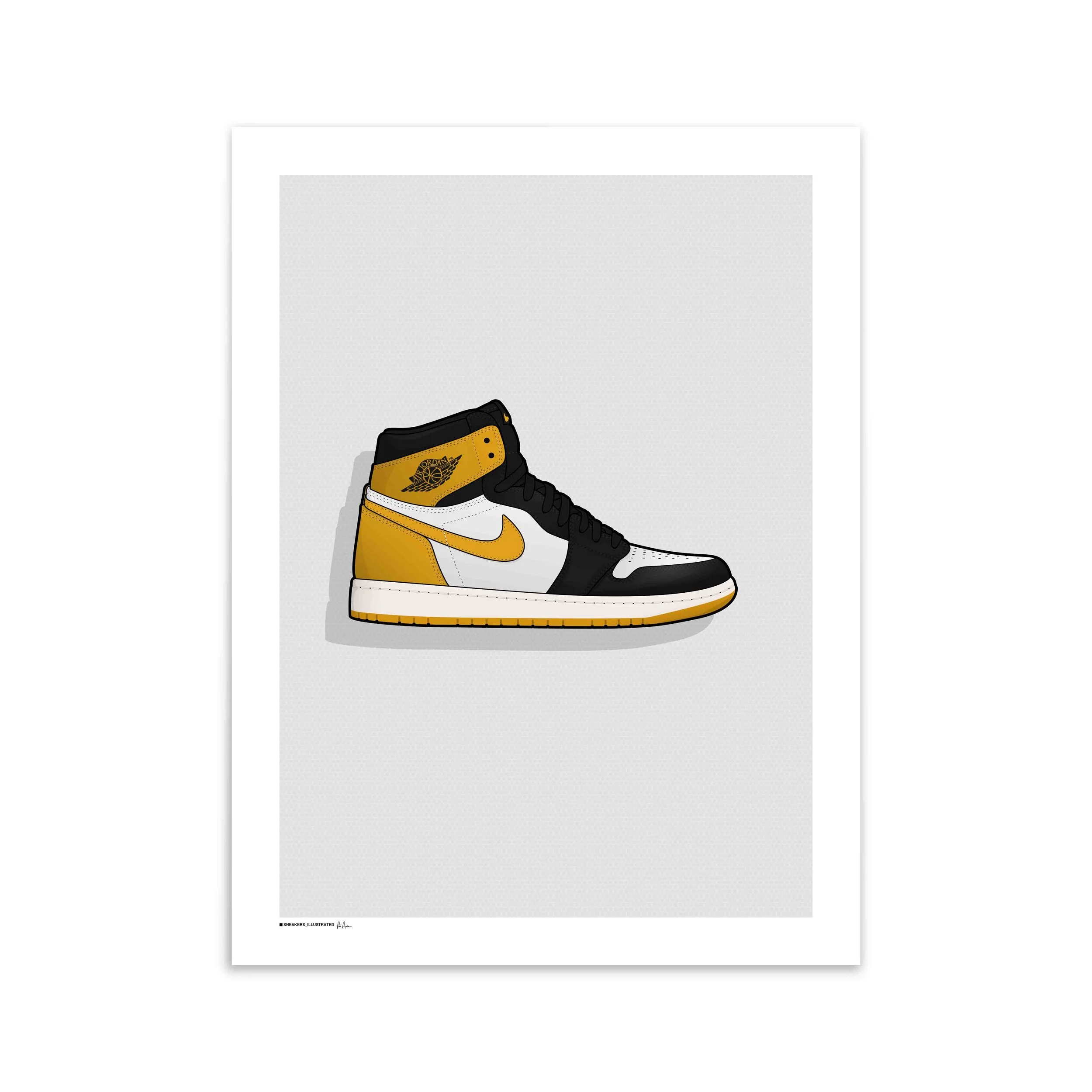 Air Jordan 1 'Yellow Ochre' Poster 