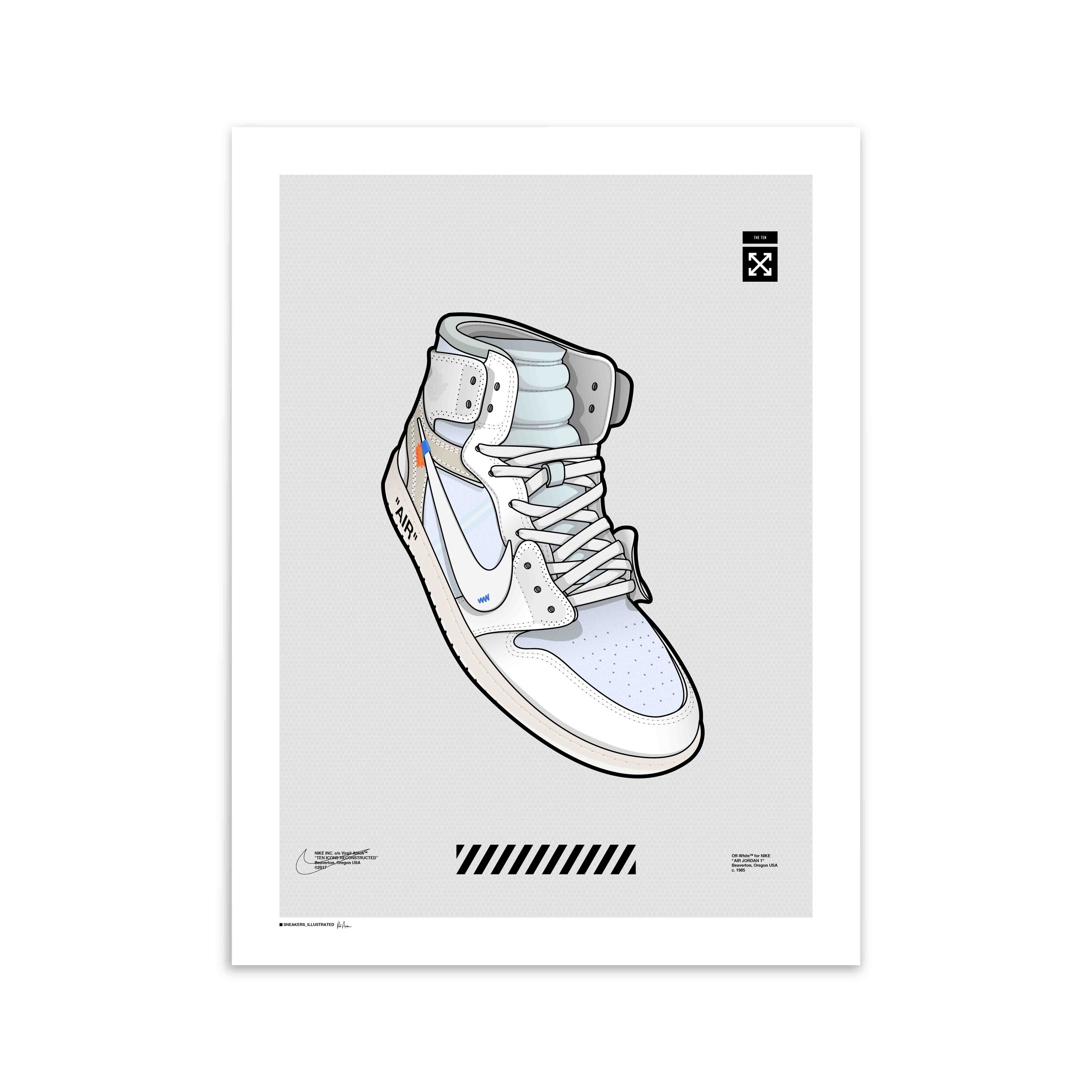 air jordan 1 off white drawing
