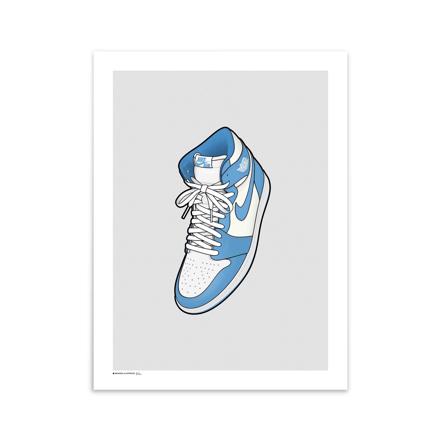 Air Jordan 1 'UNC' Air Poster — Sneakers Illustrated