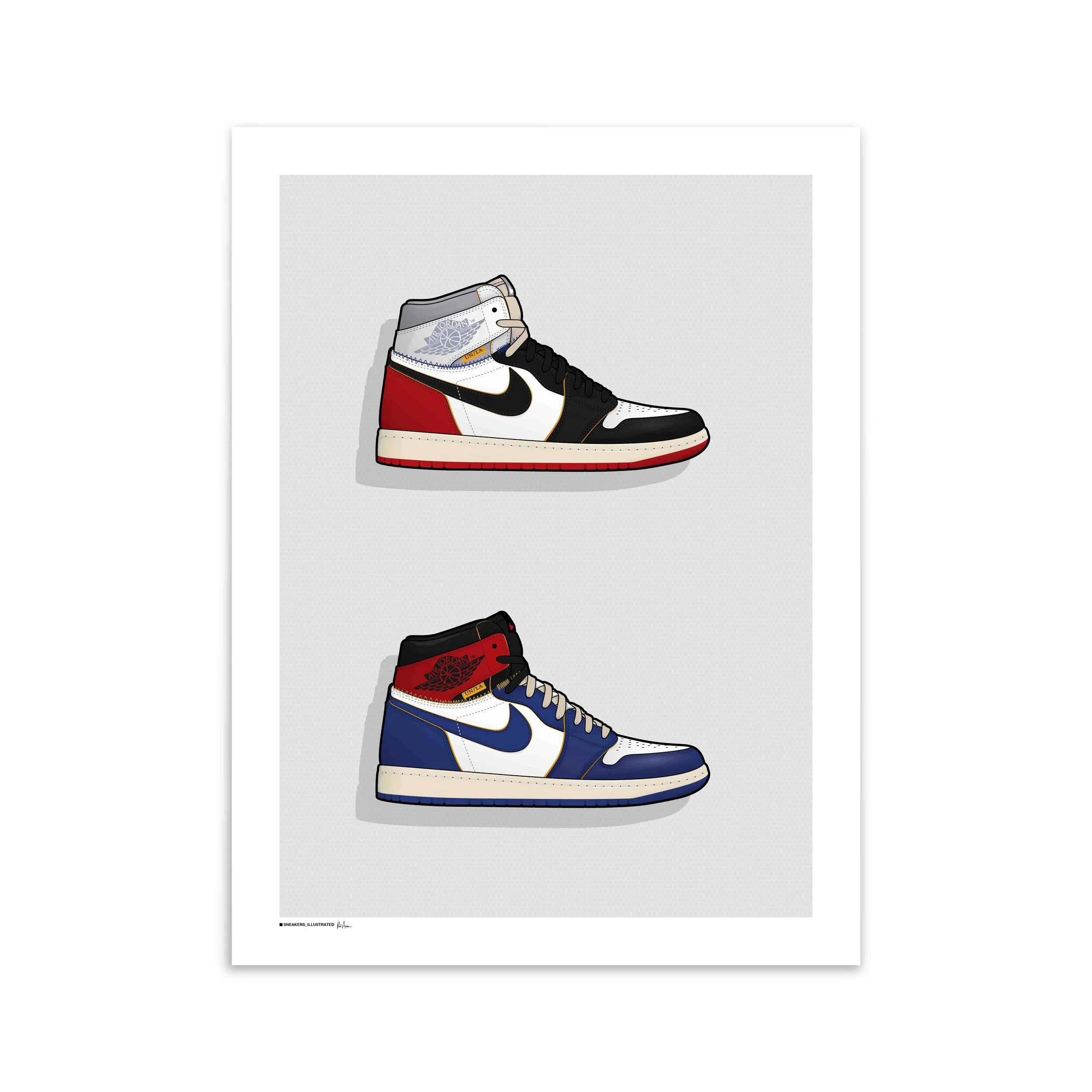 Union X Air Jordan 1 Collection Poster — Sneakers Illustrated