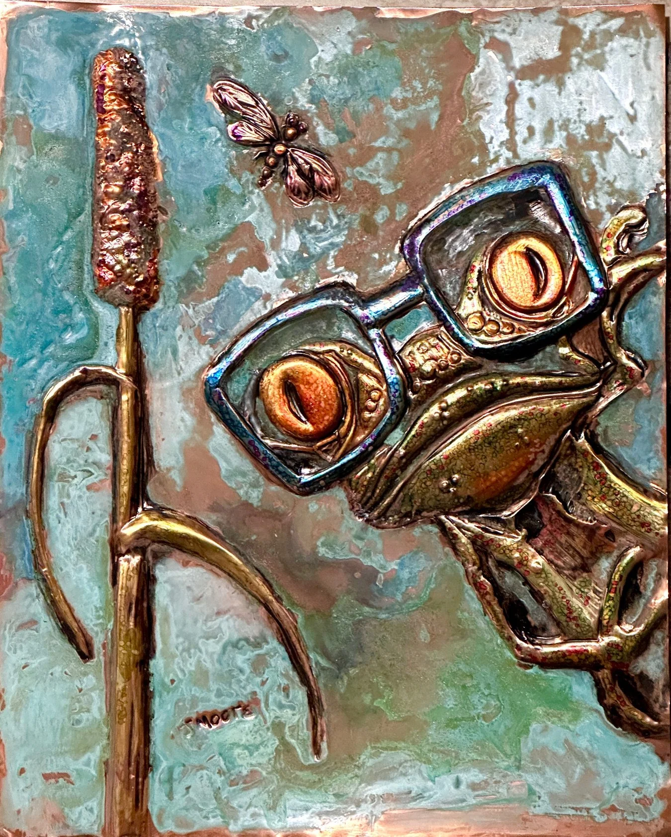 Spectacles of the Swamp -  Framed and Matted Copper Works