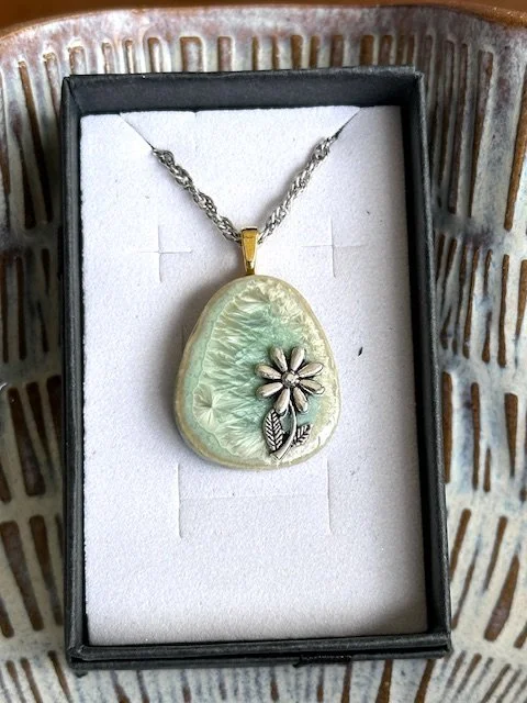 Glazed Ceramic Pendant 18