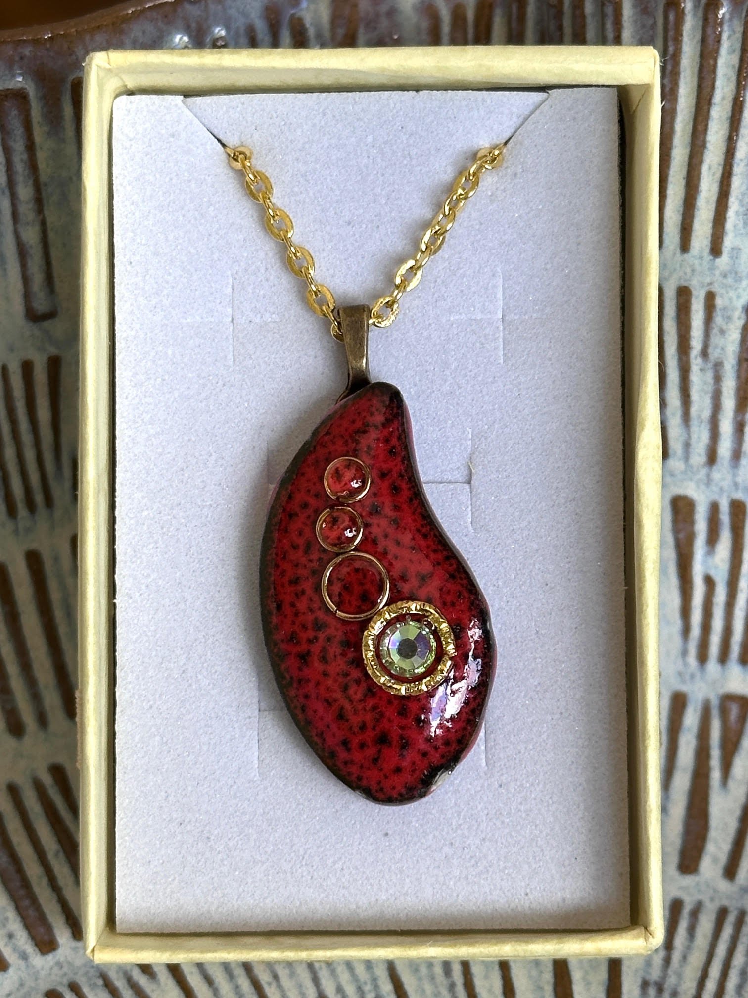 Glazed Ceramic Pendant 10