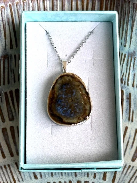 Glazed Ceramic Pendant 33