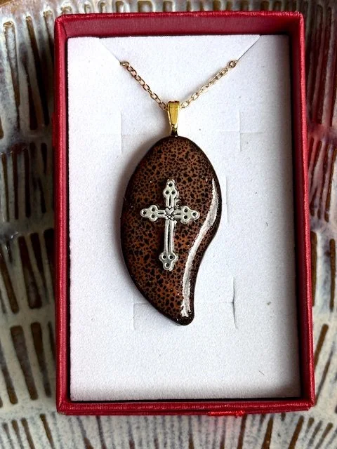 Glazed Ceramic Pendant 26