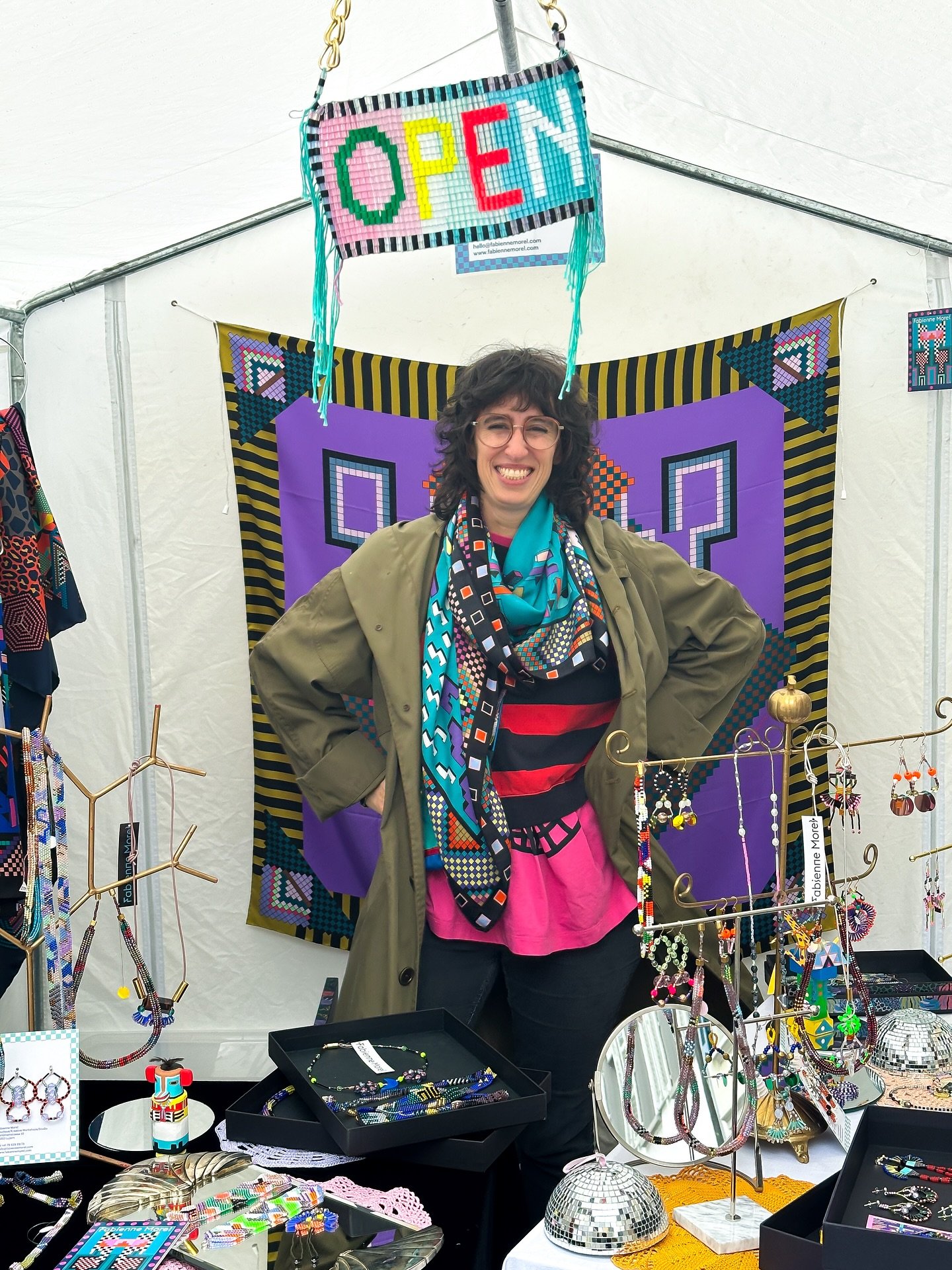 Really enjoying the vibe at the Lucerne Market &ndash; such a lovely mix of locals and visitors from all over. Grateful for the conversations and curious eyes. Come say hi if you&rsquo;re around!

#fabiennemorel #lucernemarket #handmadewithlove #swis