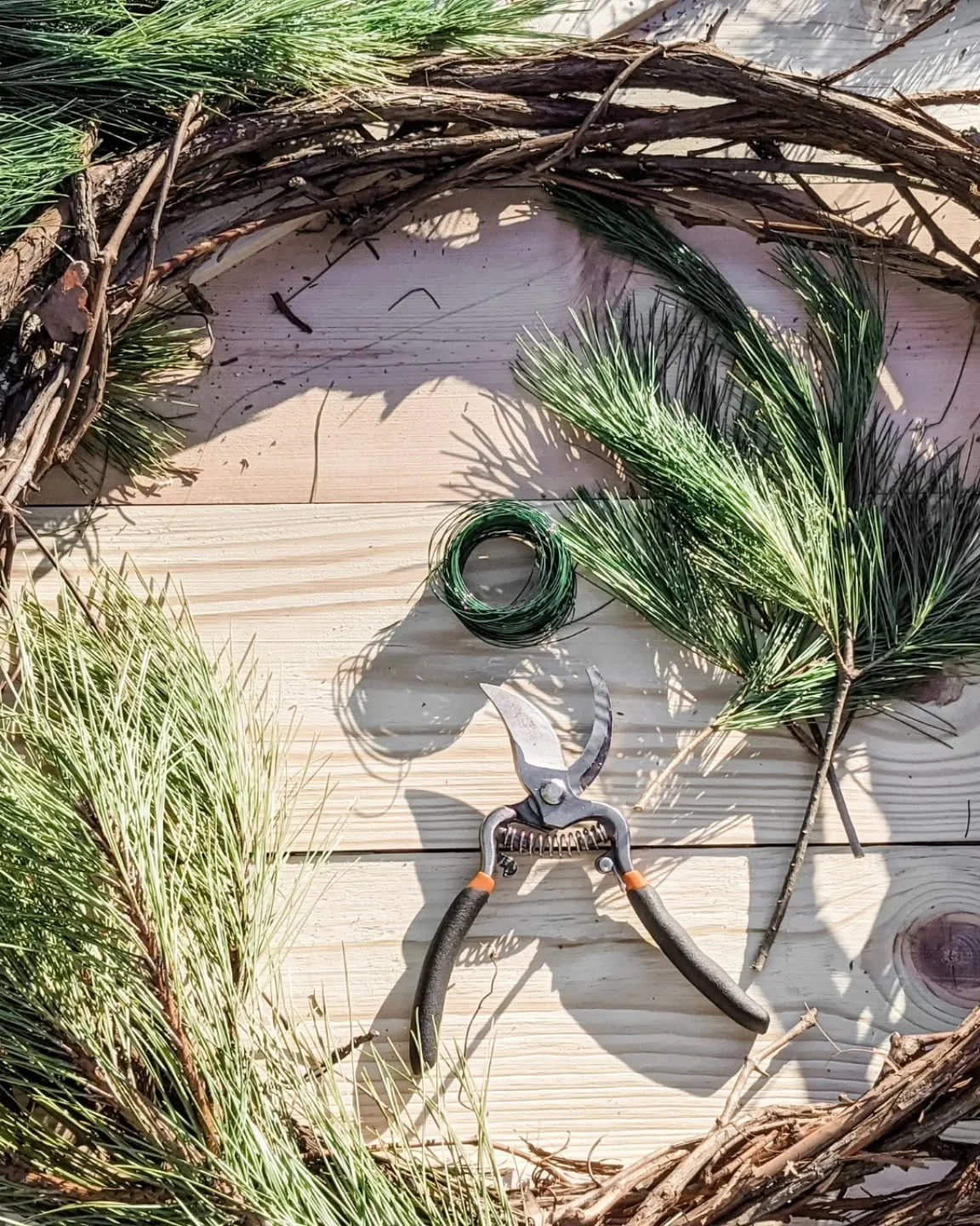 Just a few spots left for our 5th Annual Holiday Wreath Workshop @roughhousebrewing !✨

We provide all materials and guided instruction, using grapevine bases for easy, beginner-friendly design. No experience necessary &mdash; come learn all the tips