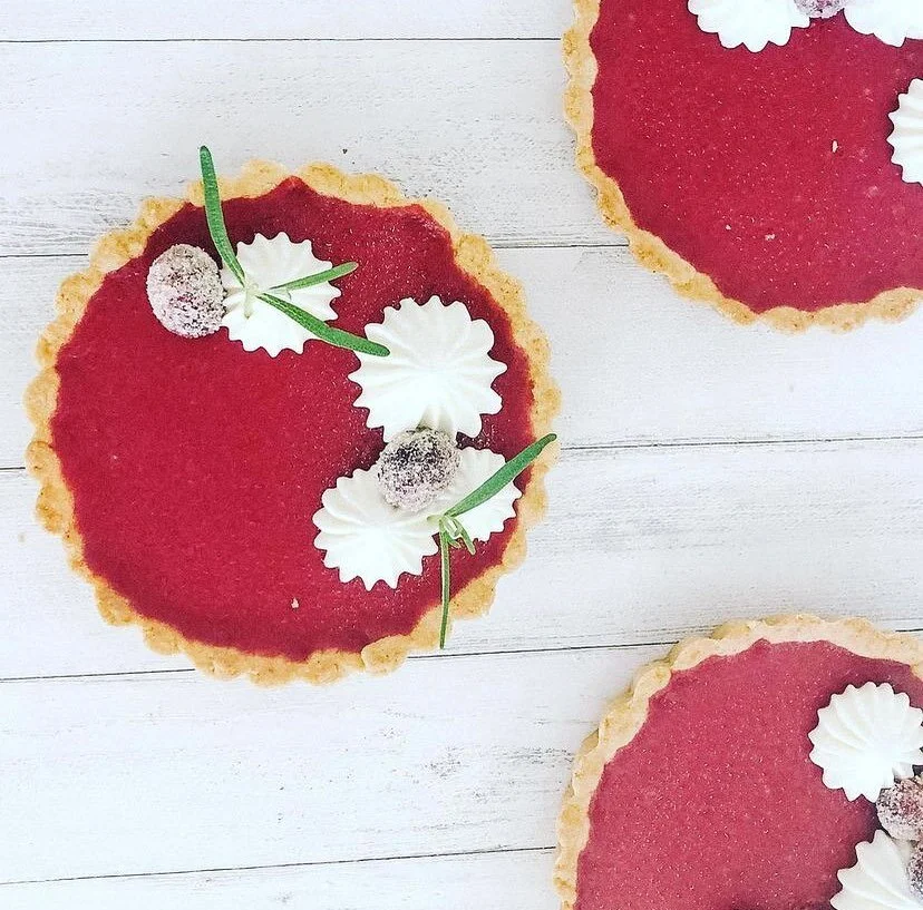 Cranberry Tarts are back for the holiday season. ✨Catch them in miniature form in the pastry case at Farm Runners or full size, perfect for your Holiday table at blueskybakingco.com