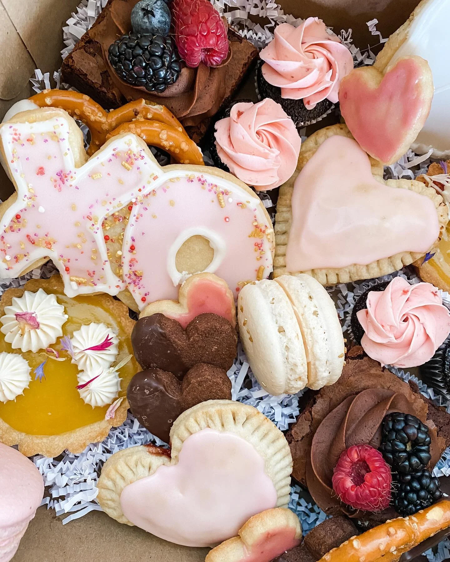 Our Valentine&rsquo;s Day pre-orders close Monday, be sure to check out the online shop before it&rsquo;s too late! Visit blueskybakingco.com to see the full line up, including these specially curated graze boxes pictured above. 💌
