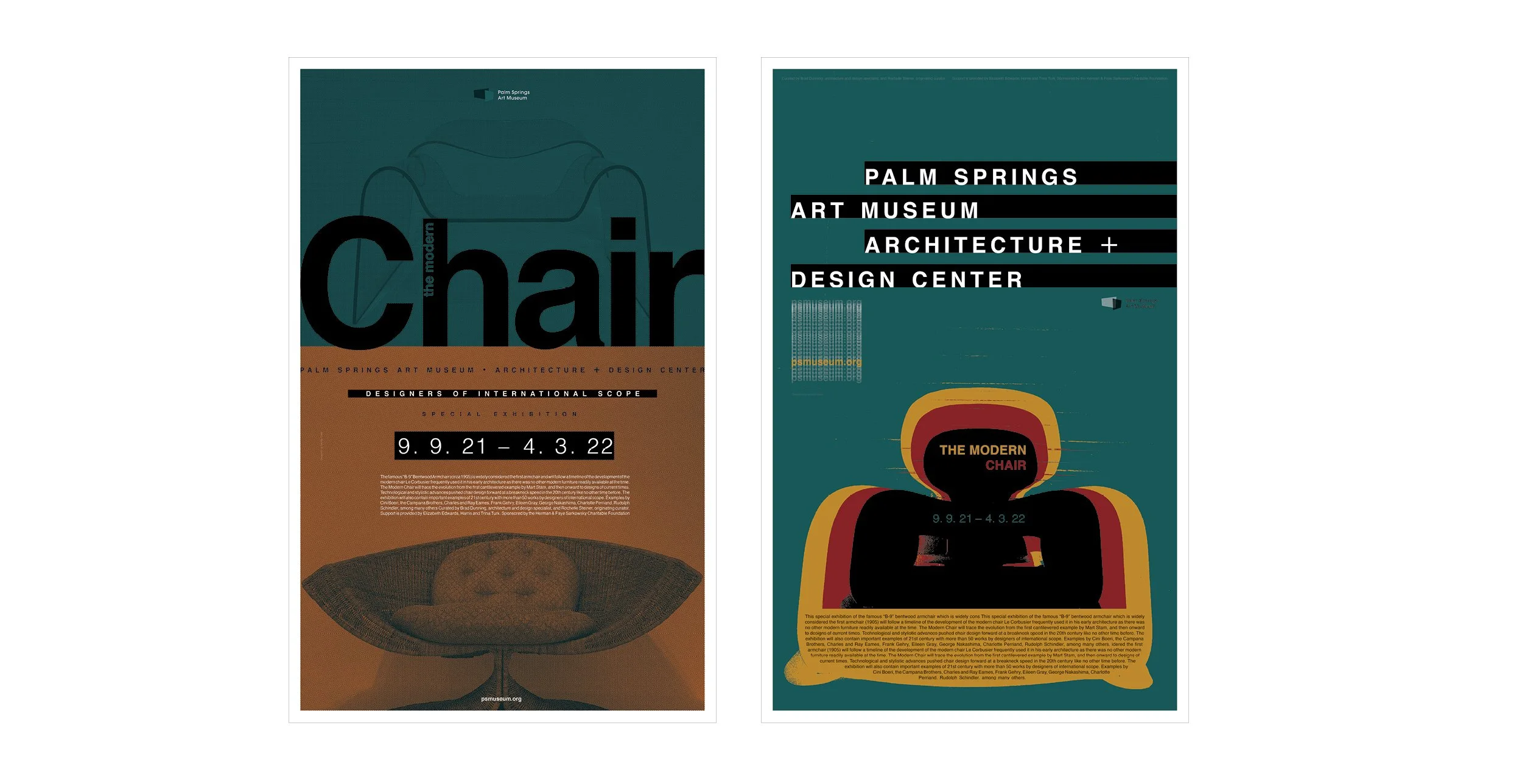 Jacoby Koser / The Modern Chair / Palm Springs Art Museum, Architecture + Design Center / Exhibition Posters / jacobykoser.com