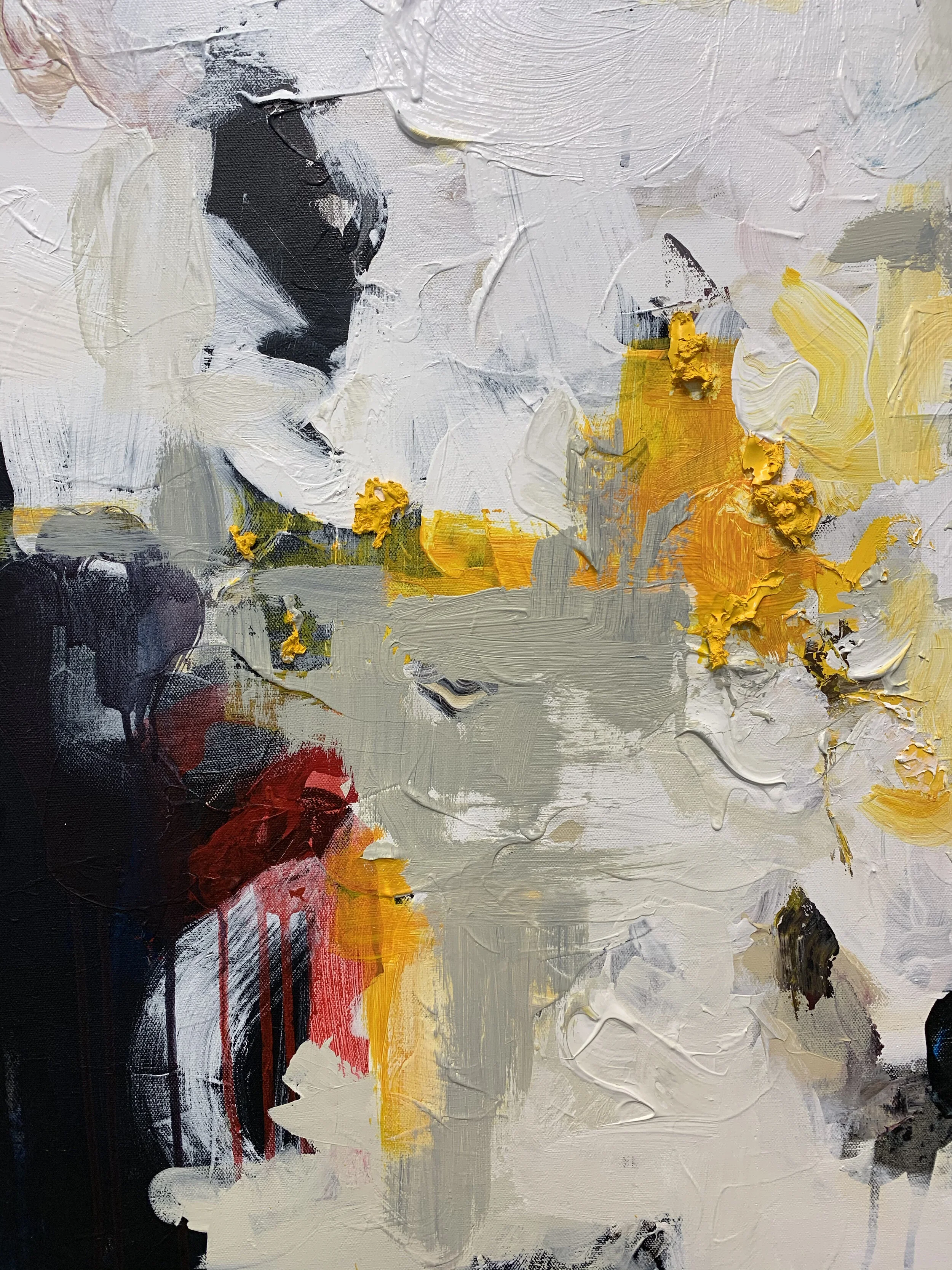 Gianna Tesone / SELAH / Continuation (Triptych detail) / Acrylic on Canvas, 2020, 180” x 72” x 2”