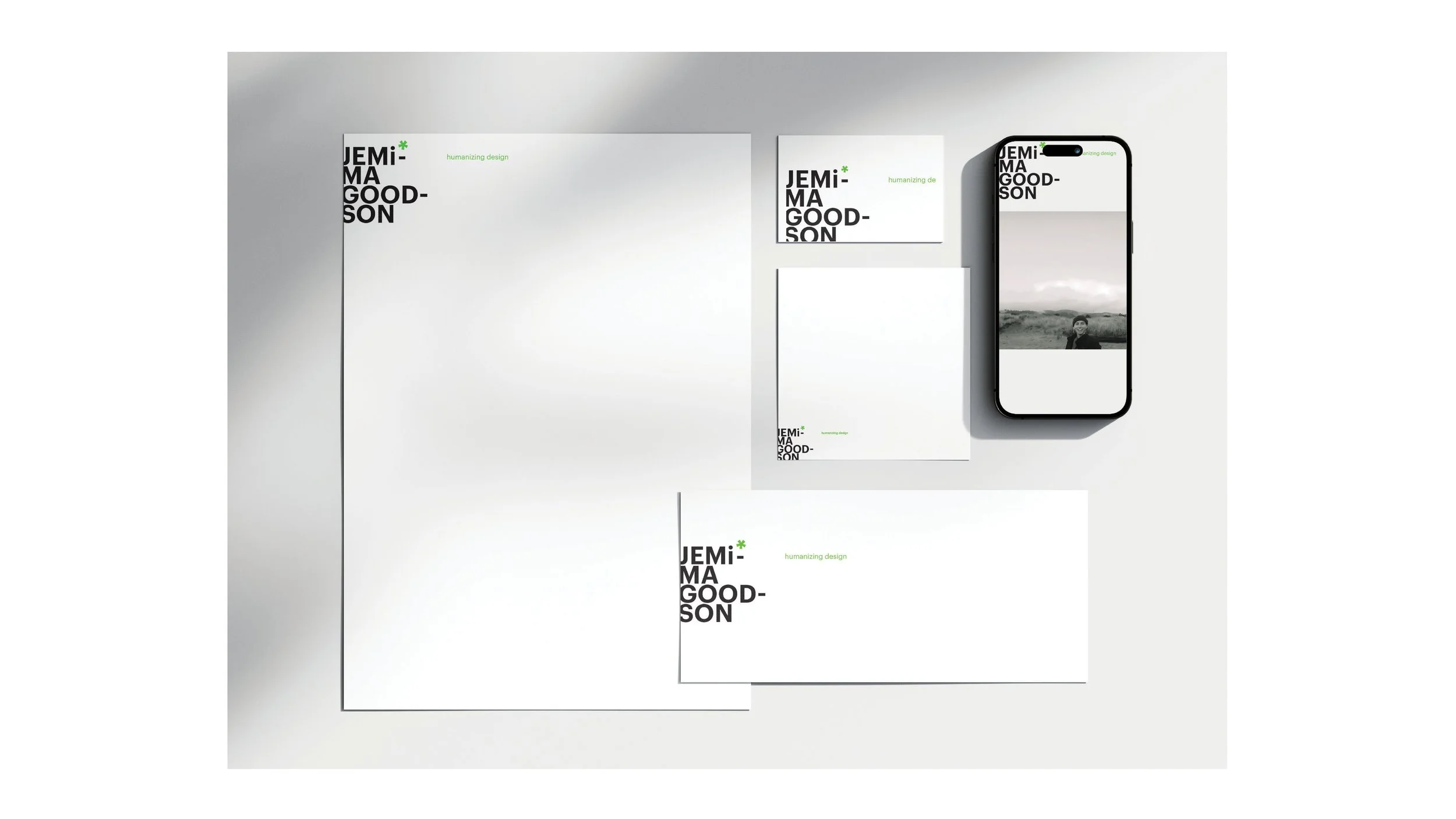 Jemima Goodson / Professional Brand Identity / Business Stationery and Website / jemimagoodson.com