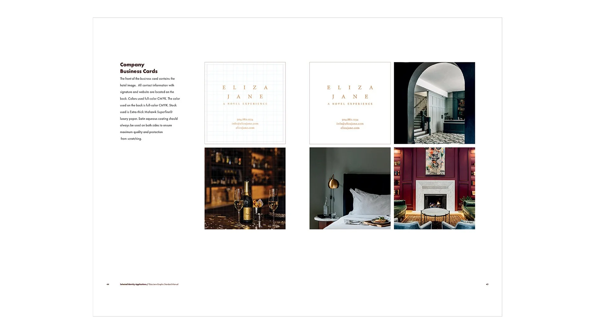 Haley Felton / Eliza Jane Hotel / Rebrand Program Manual