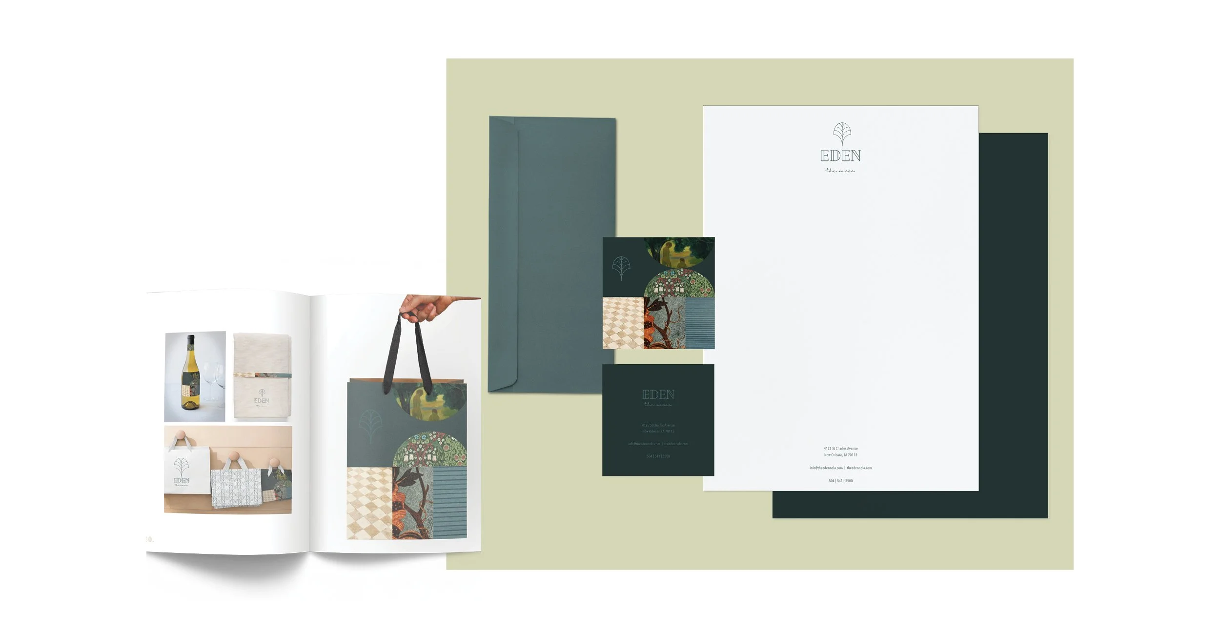 Treagan O’Donnell / The Eden Rebrand Identity / Business Stationery and Brand Manual / treaganodonnell.com