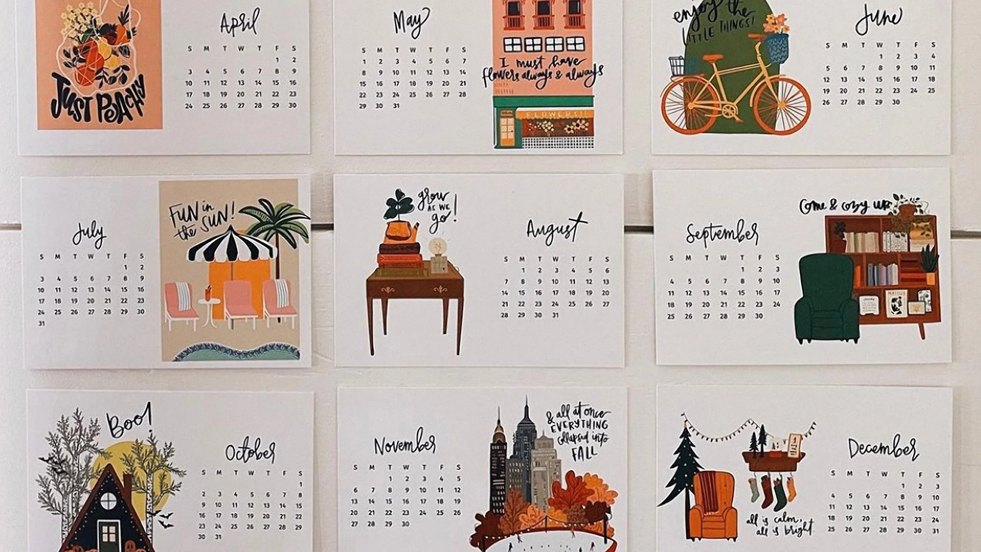 Kate Smith / Self-Initiated Calendar / Illustration + Design / kateesmith.com