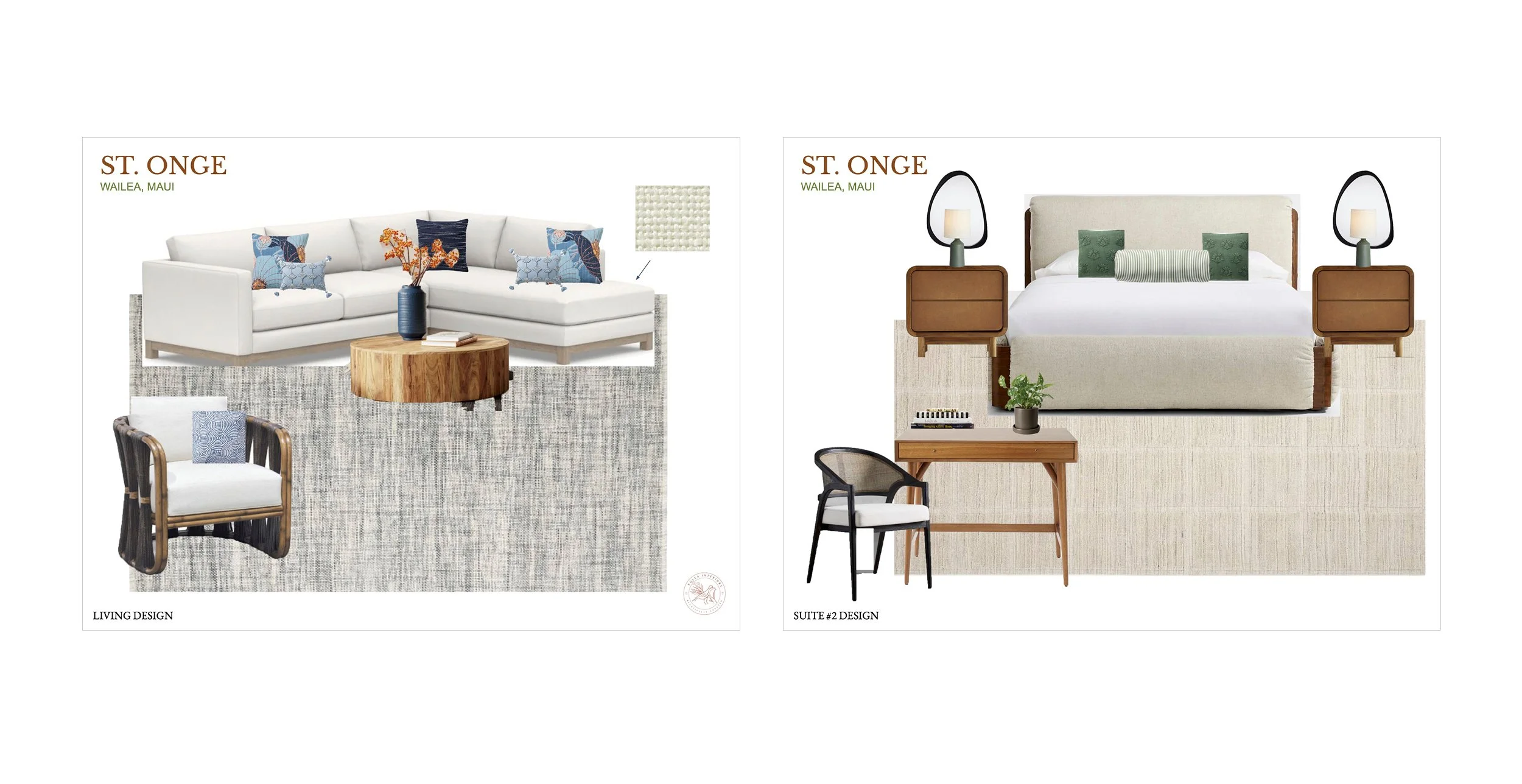 Summer Hamilton / Kolea Interiors / Interior Schematic Sheets / summerhamiltondesigns.com