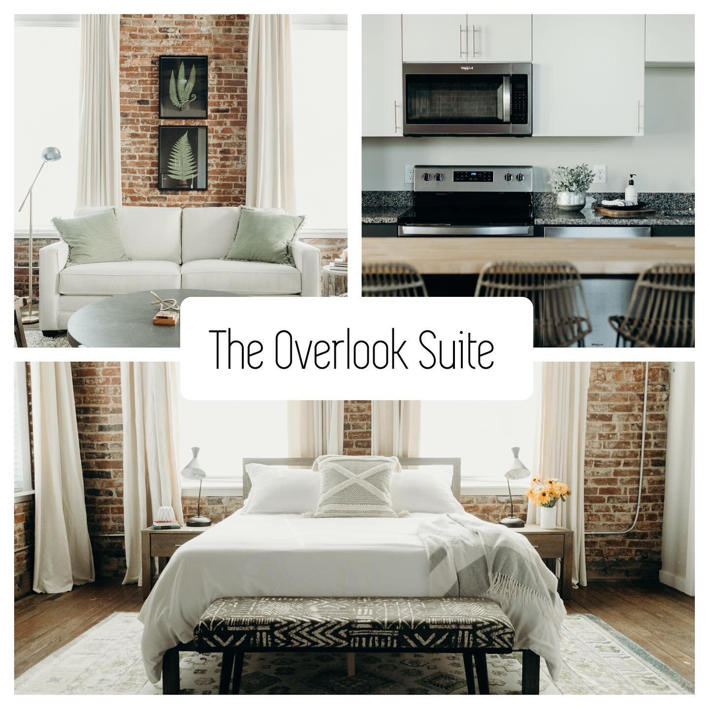 A last minute cancellation means a beautiful loft getaway for you!! The Overlook is available this weekend, hurry and book now and enjoy the amazing weather at one of the four local state parks, breakfast at @thecoffeecollective_tn , shopping @synerg
